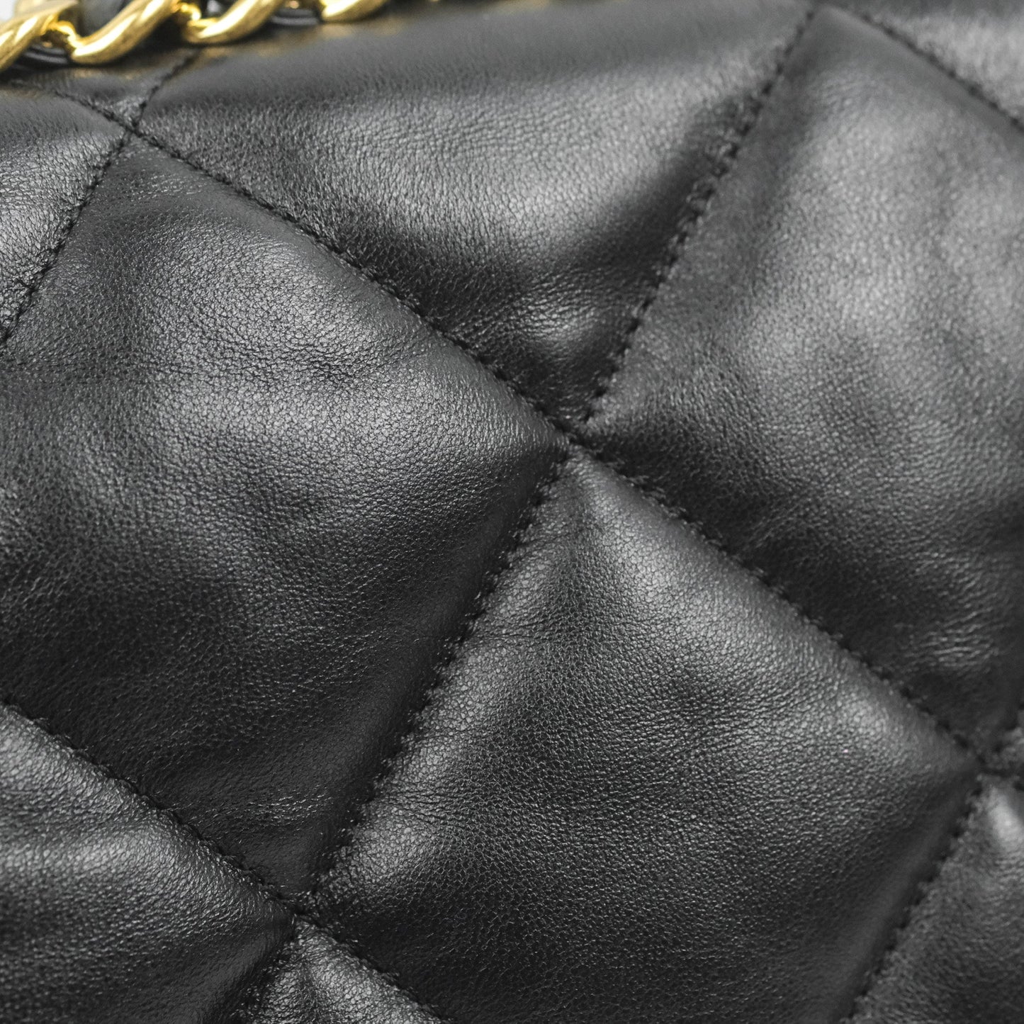 Chanel Small Flap Bag Black Lambskin Aged Gold Hardware 22-23FW