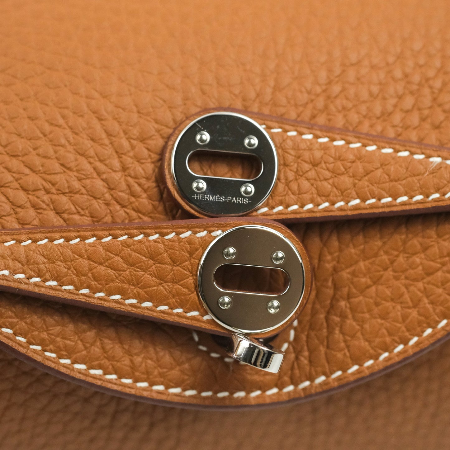 Hermès Mini Lindy 20 Gold Clemence Silver Hardware