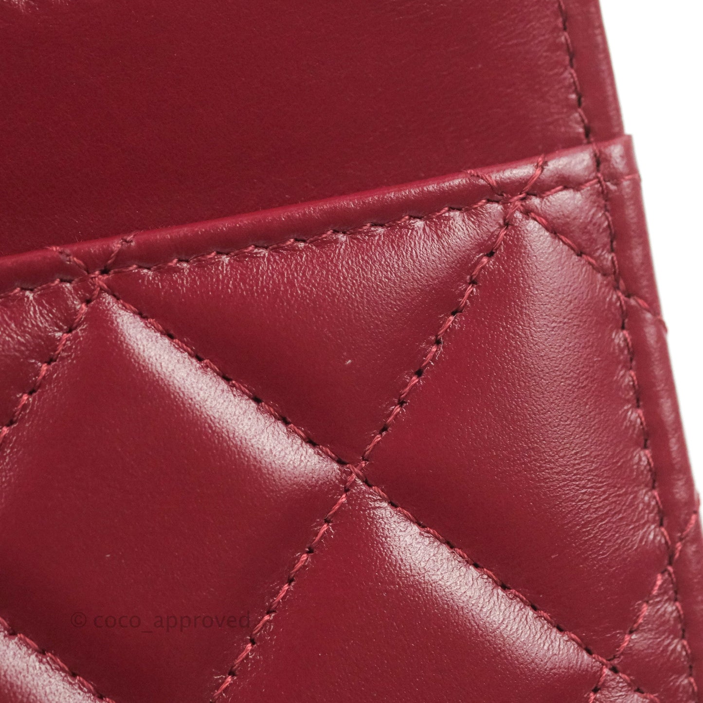 Chanel Quilted Perfect Fit Adjustable Wallet On Chain WOC Burgundy Calfskin Aged Gold Hardware
