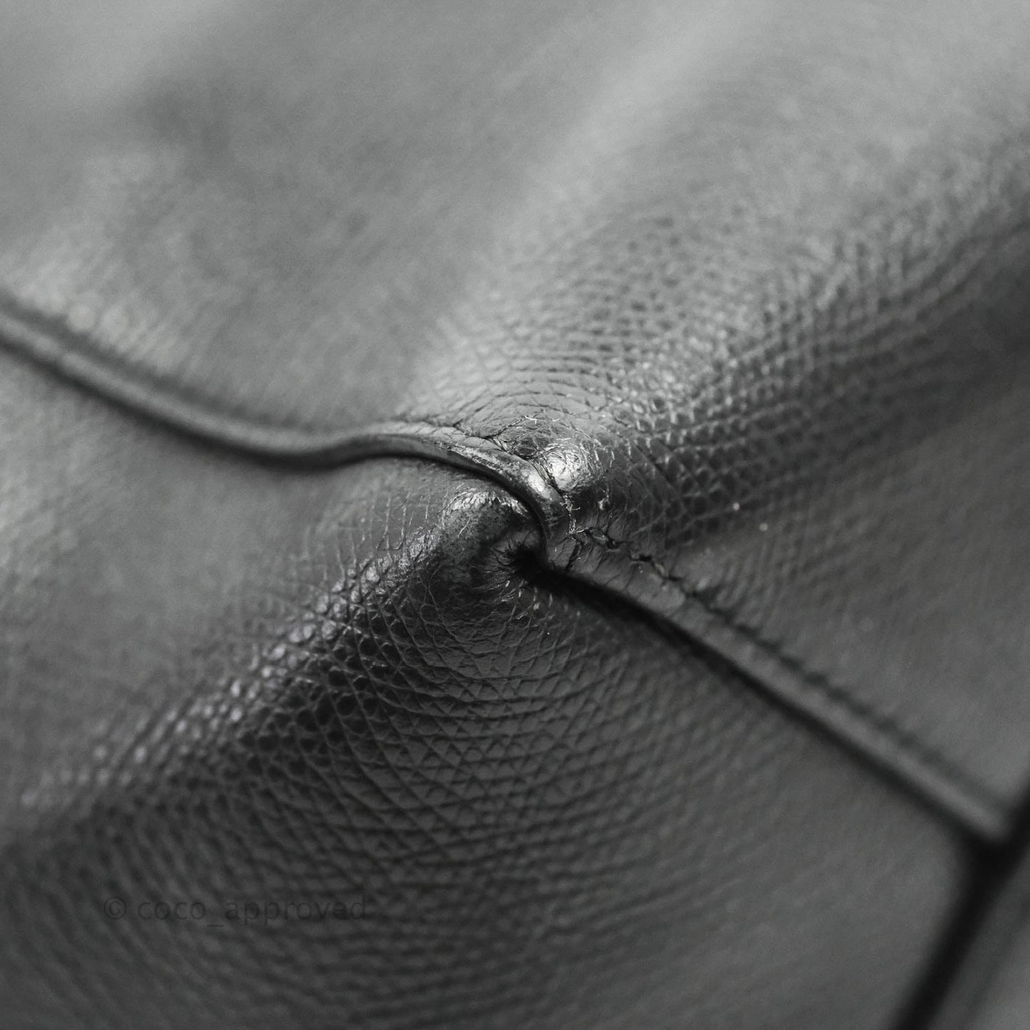 Celine Small Vertical Cabas Tote Grained Calfskin Black Silver Hardware