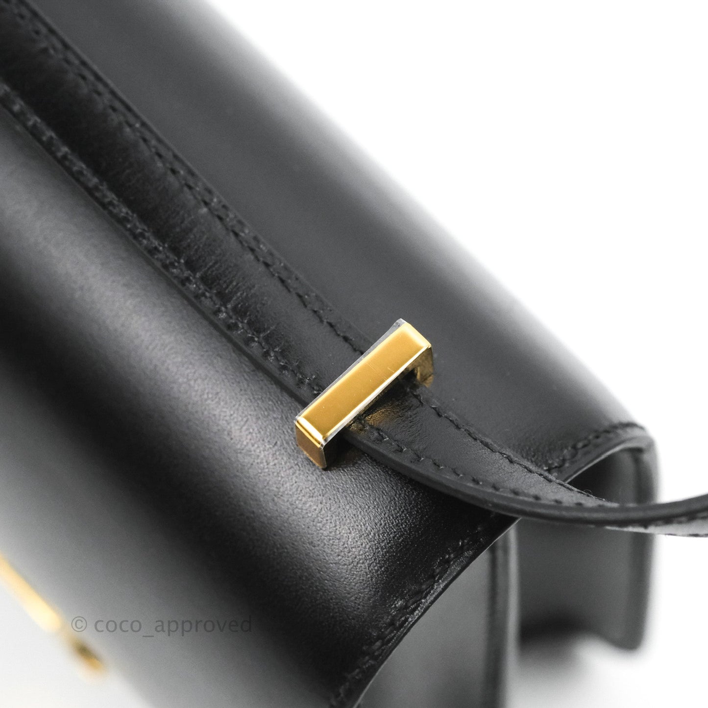 Hermès Constance Mini 18cm Black Box Leather Gold Hardware