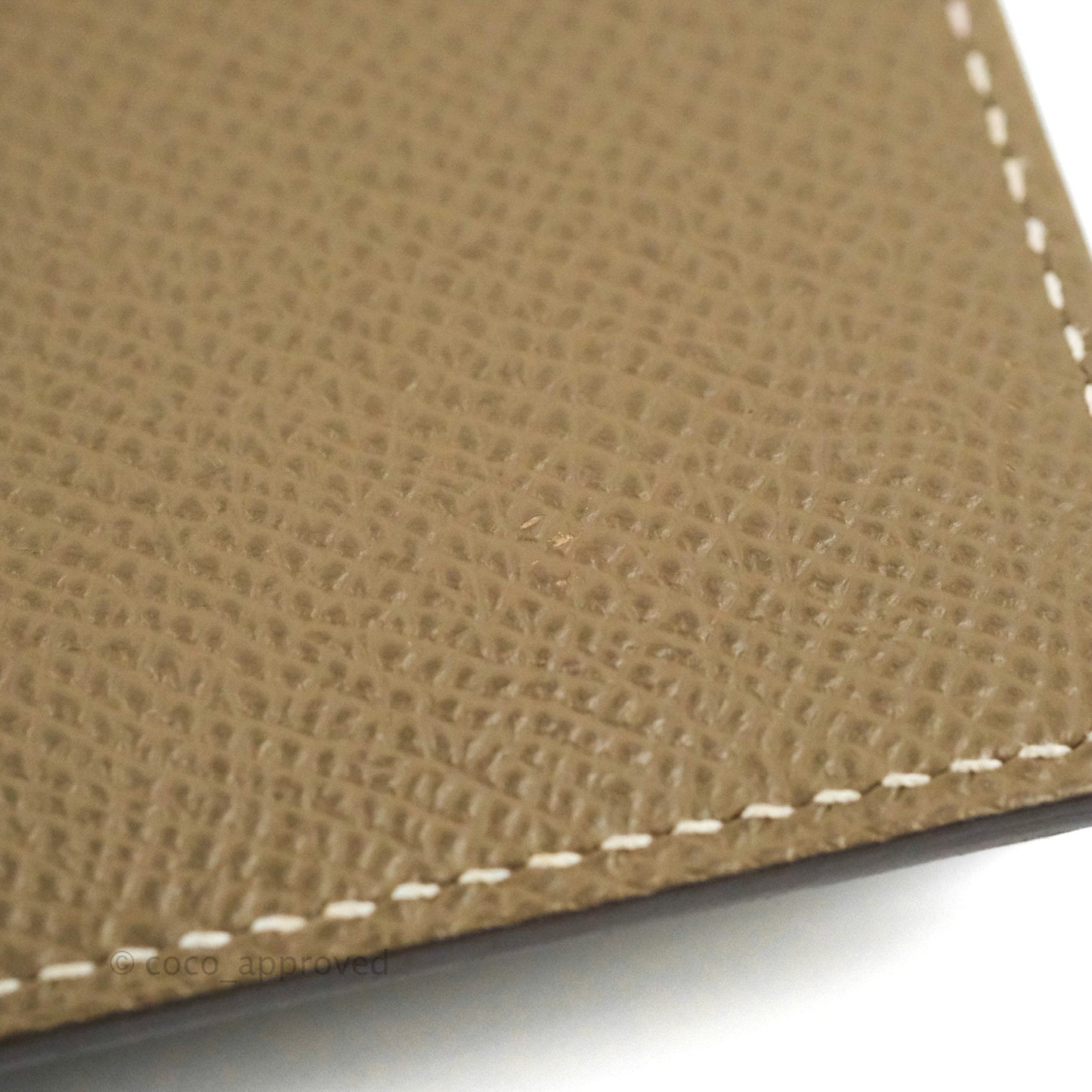 Hermès Kelly Pocket Compact Wallet Epsom Etoupe Gold Hardware