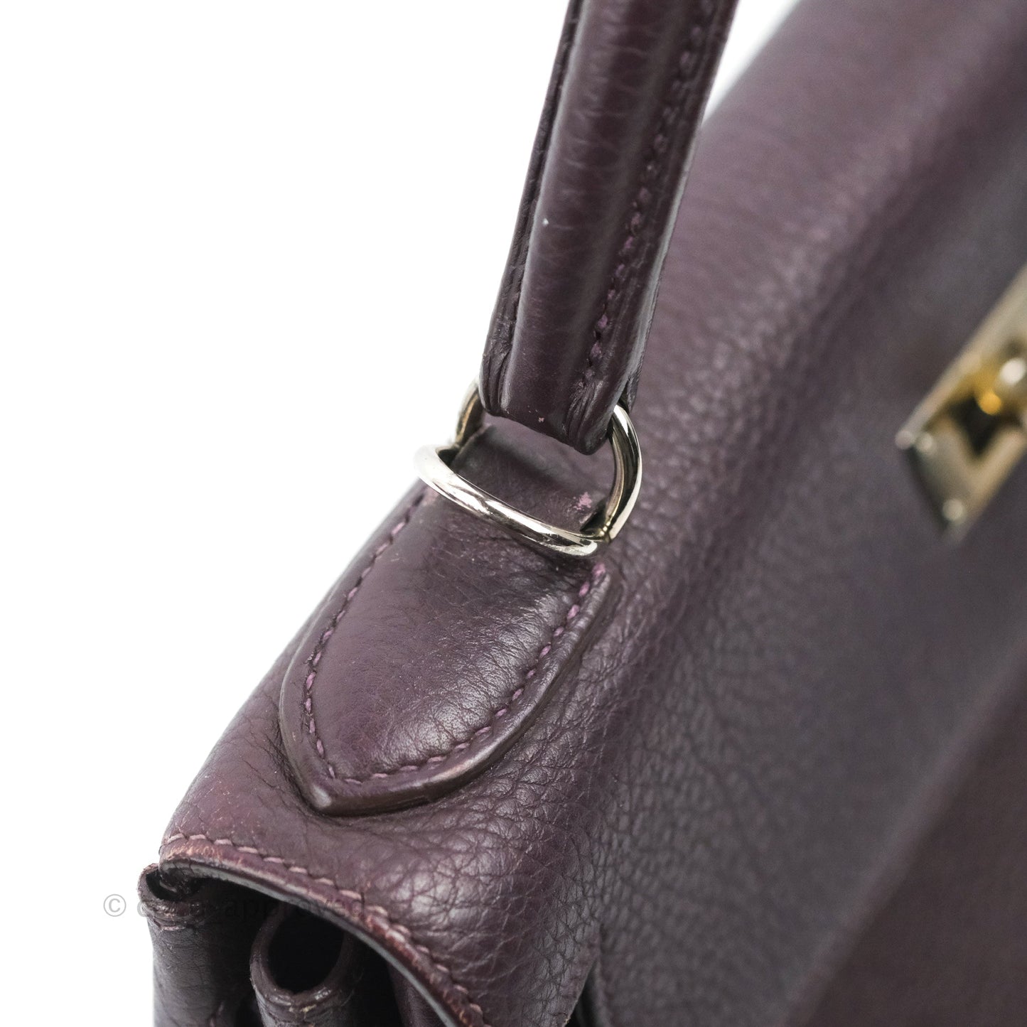 Hermès Retourne Kelly 28 Raisin TPM Palladium Hardware