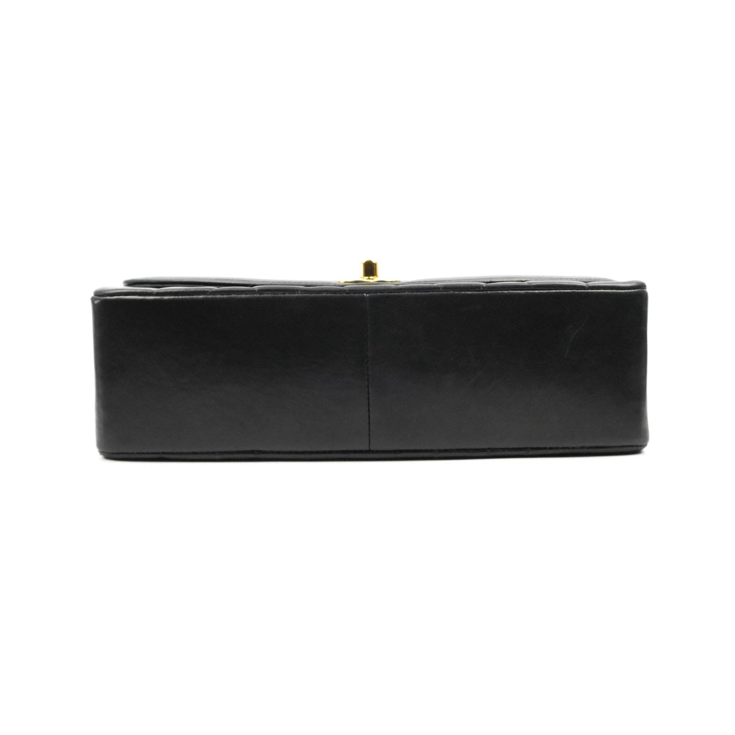 Chanel Vintage Quilted Medium Classic Diana Flap Bag Black Lambskin 24K Gold Hardware
