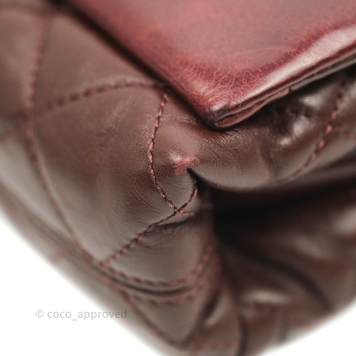 Chanel Quilted Jumbo Soft Elegance Flap Bordeaux Calfskin Aged Gold Hardware