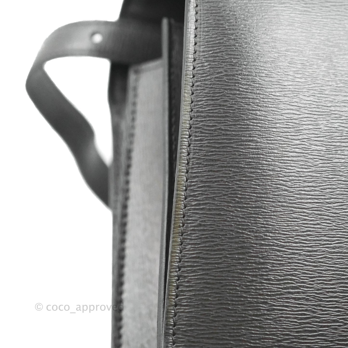 Celine Medium Classic Box Flap Grey Liege Calfskin
