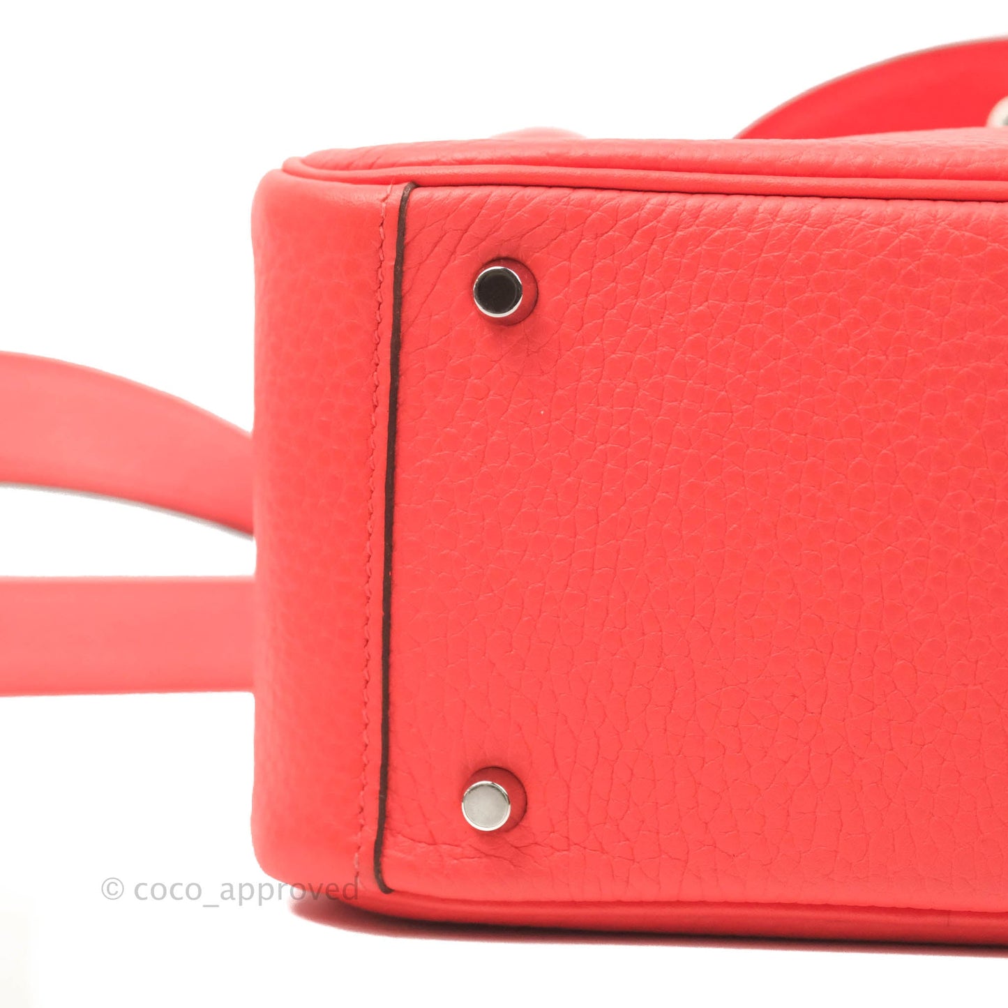 Hermès Mini Lindy 20 Taurillon Clemence Rose Texas Palladium Hardware