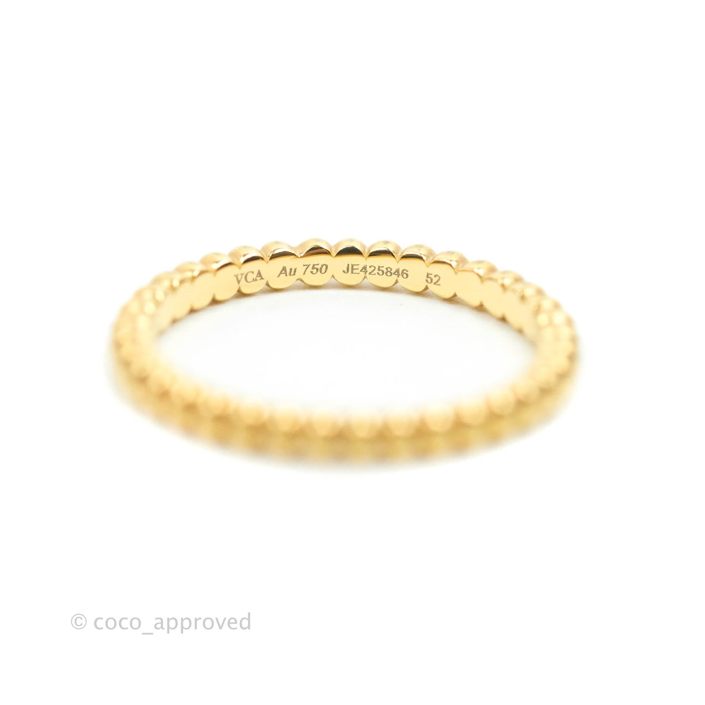 Van Cleef & Arpels Perlée Pearls Small Model Ring Yellow Gold
