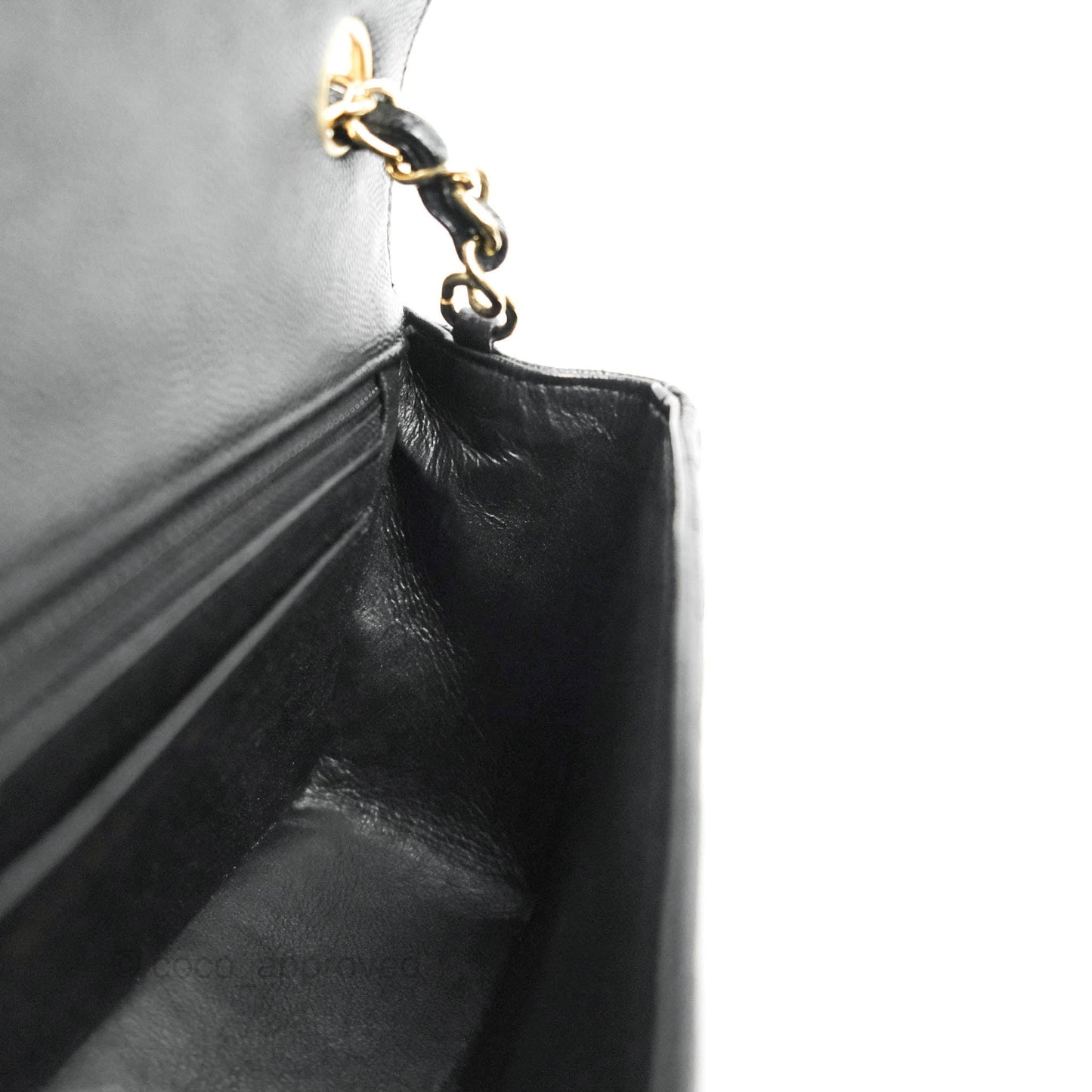 Chanel Chevron Mini Rectangular Flap Black Caviar Gold Hardware