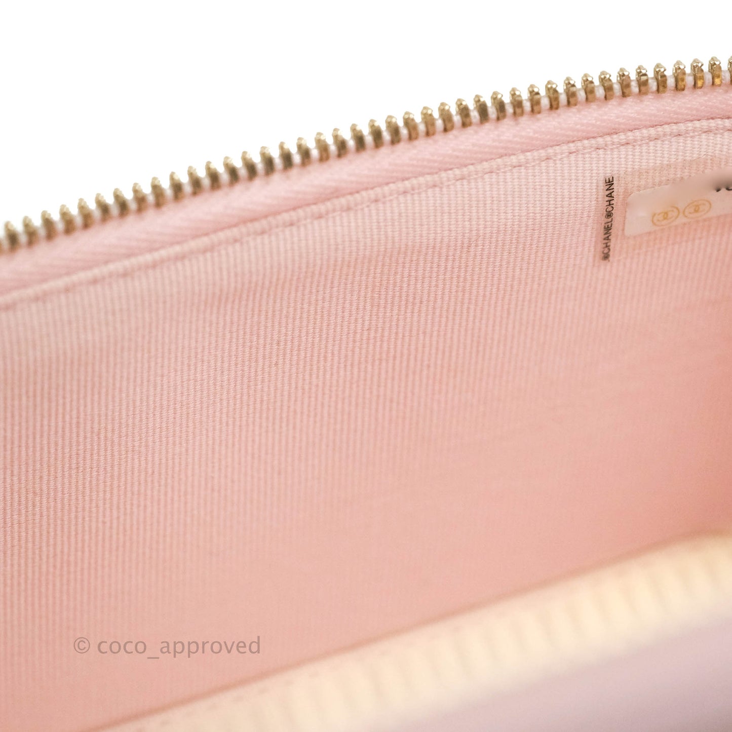 Chanel Vanity with CC Chain Light Pink Caviar Gold Hardware