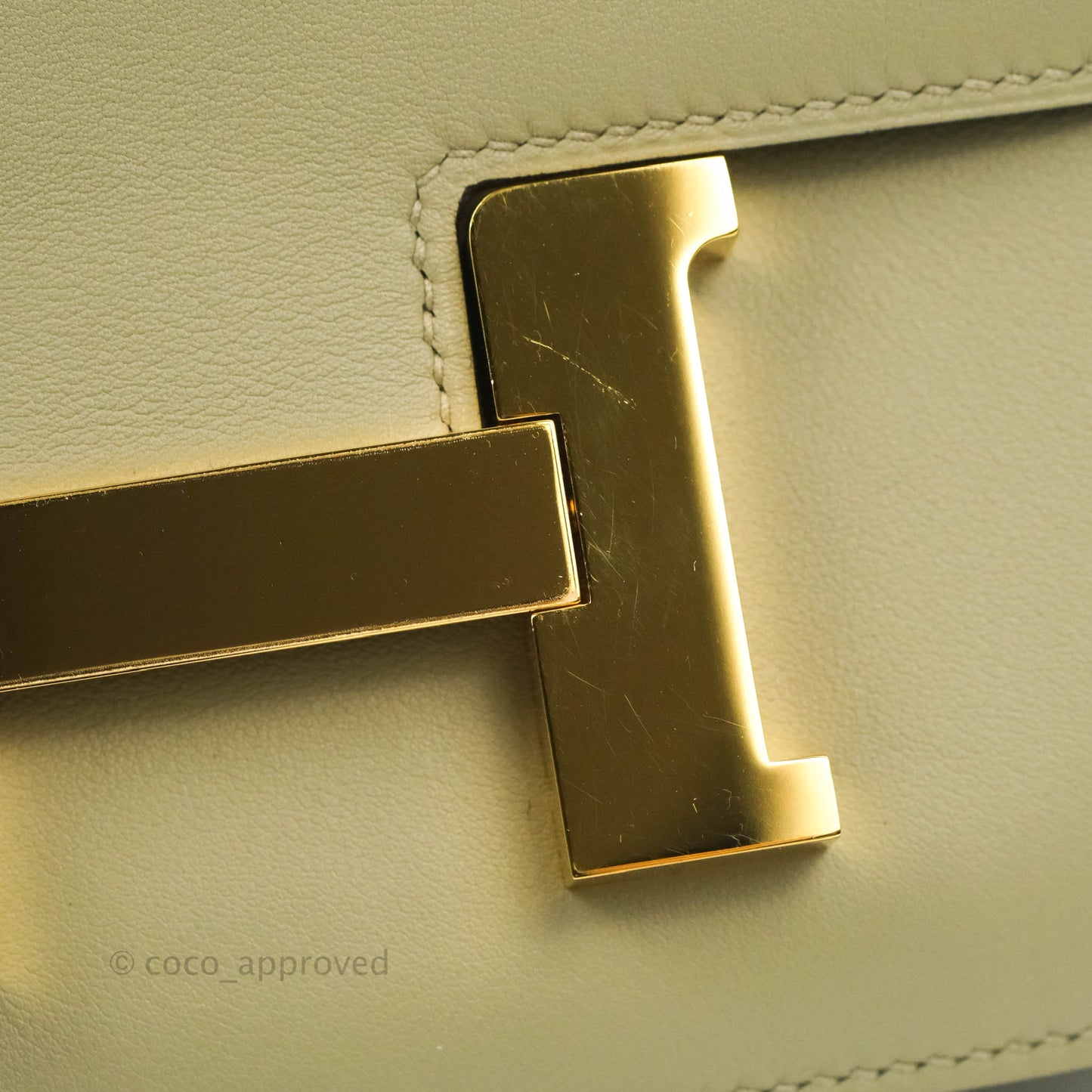 Hermès Constance III 24 Veau Swift Sauge Gold Hardware