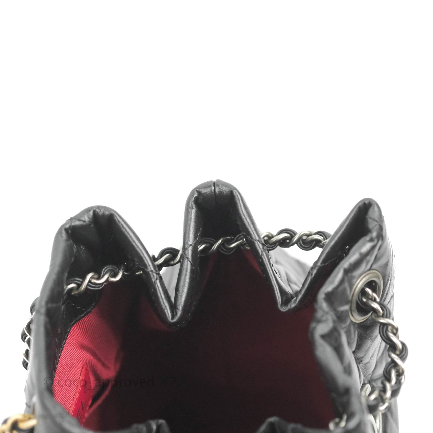 Chanel Small Gabrielle Backpack Black Aged Calfskin