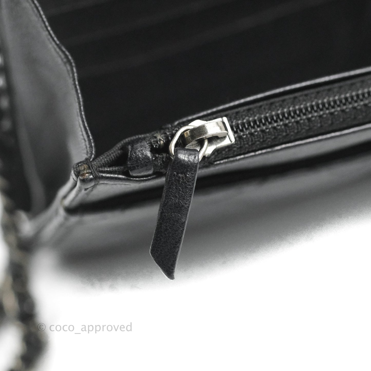 Chanel Boy Wallet on Chain WOC Black Lambskin Ruthenium Hardware