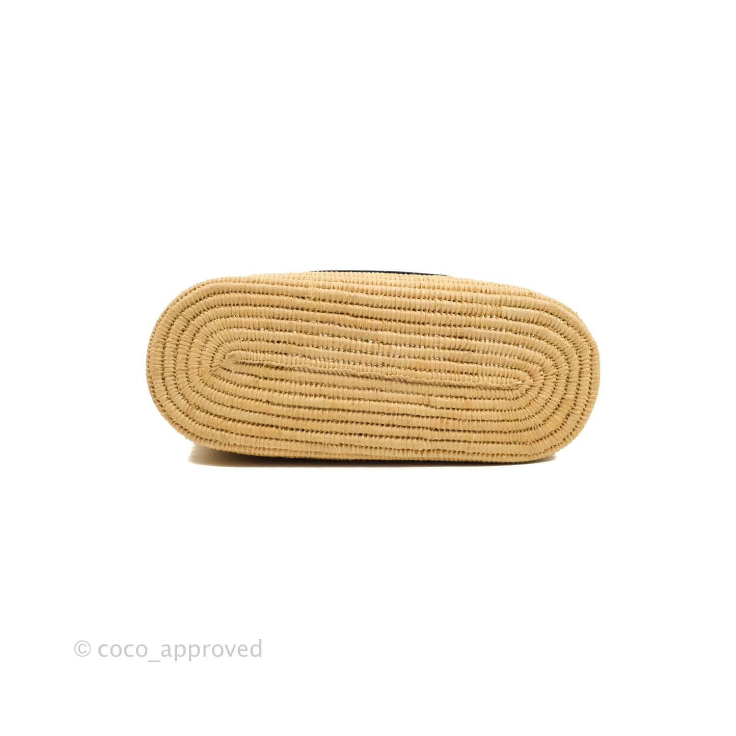 Loewe Small Square Basket Bag Raffia Calfskin Natural/Pecan