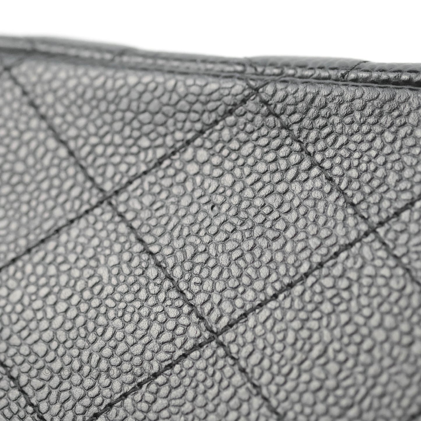 Chanel Jumbo Double Flap Black Caviar Silver Hardware⁣⁣