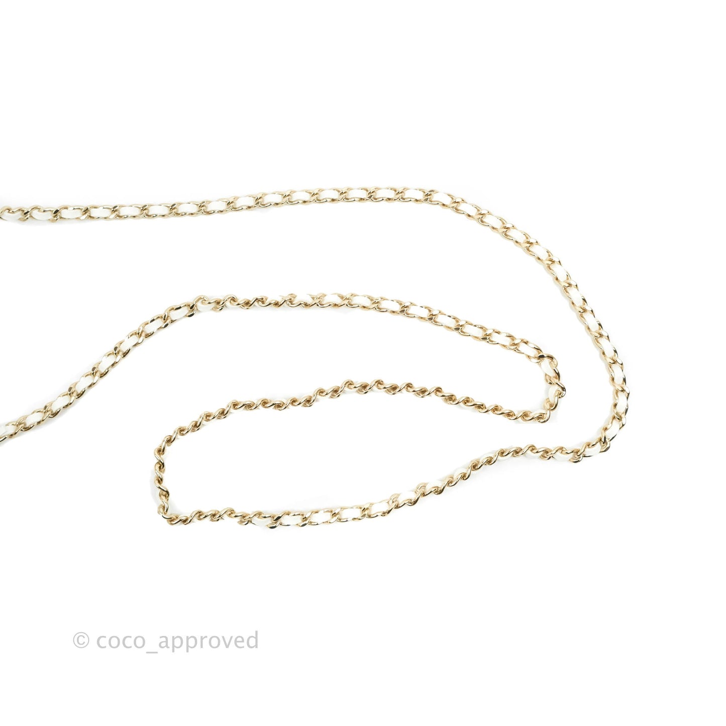 Chanel Small Heart Bag White Lambskin Gold Hardware 22S