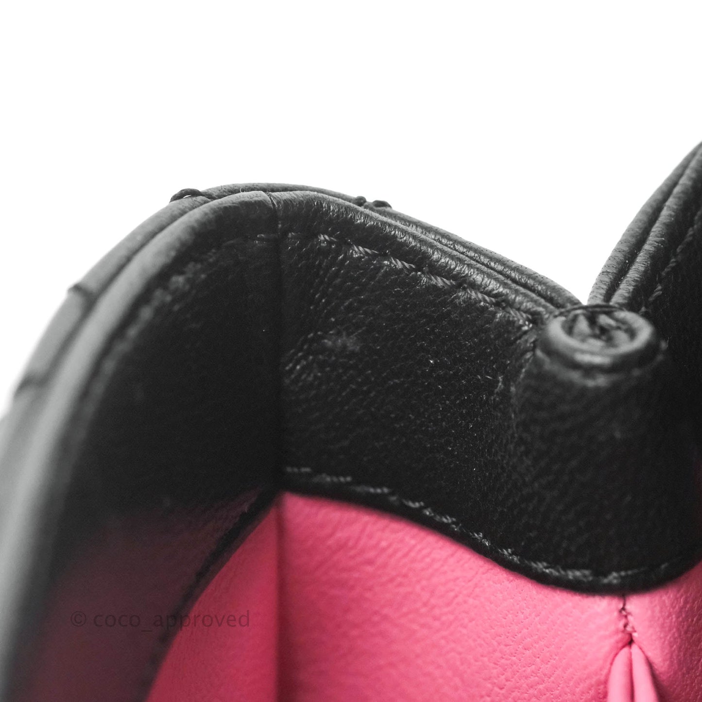 Chanel Quilted Mini Rainbow Coco Handle Bag Lambskin Black Gold Hardware