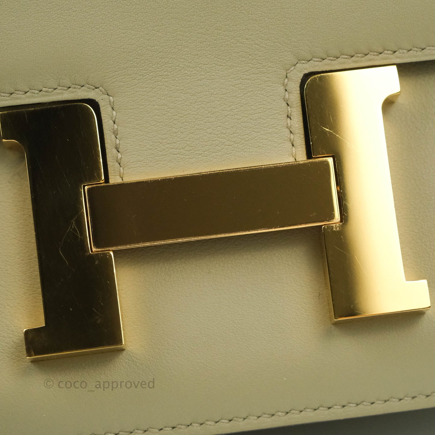 Hermès Constance III 24 Veau Swift Sauge Gold Hardware