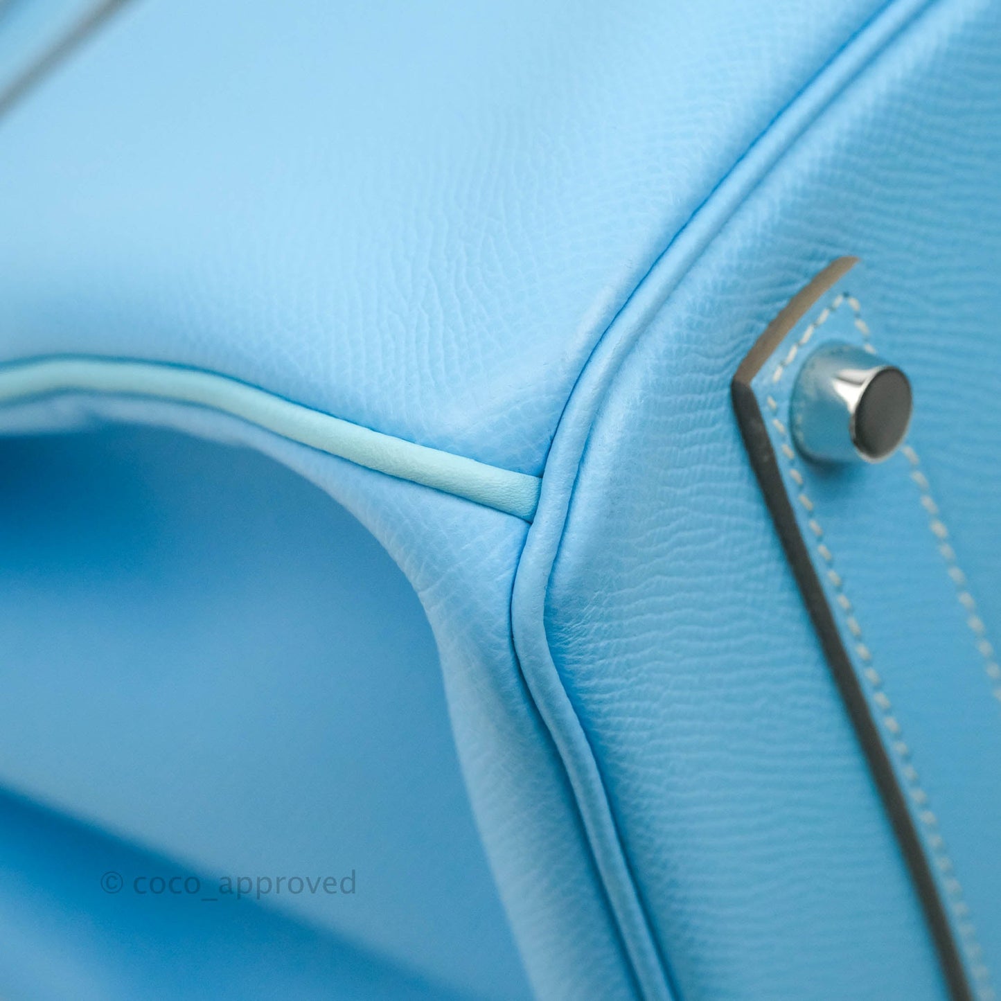 Hermès Birkin 35 Limited Edition Celeste & Mykonos Candy Epsom Palladium Hardware