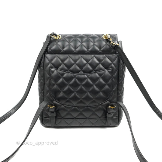 Chanel Quilted Small Urban Spirit Backpack Calfskin Black Gold Hardware