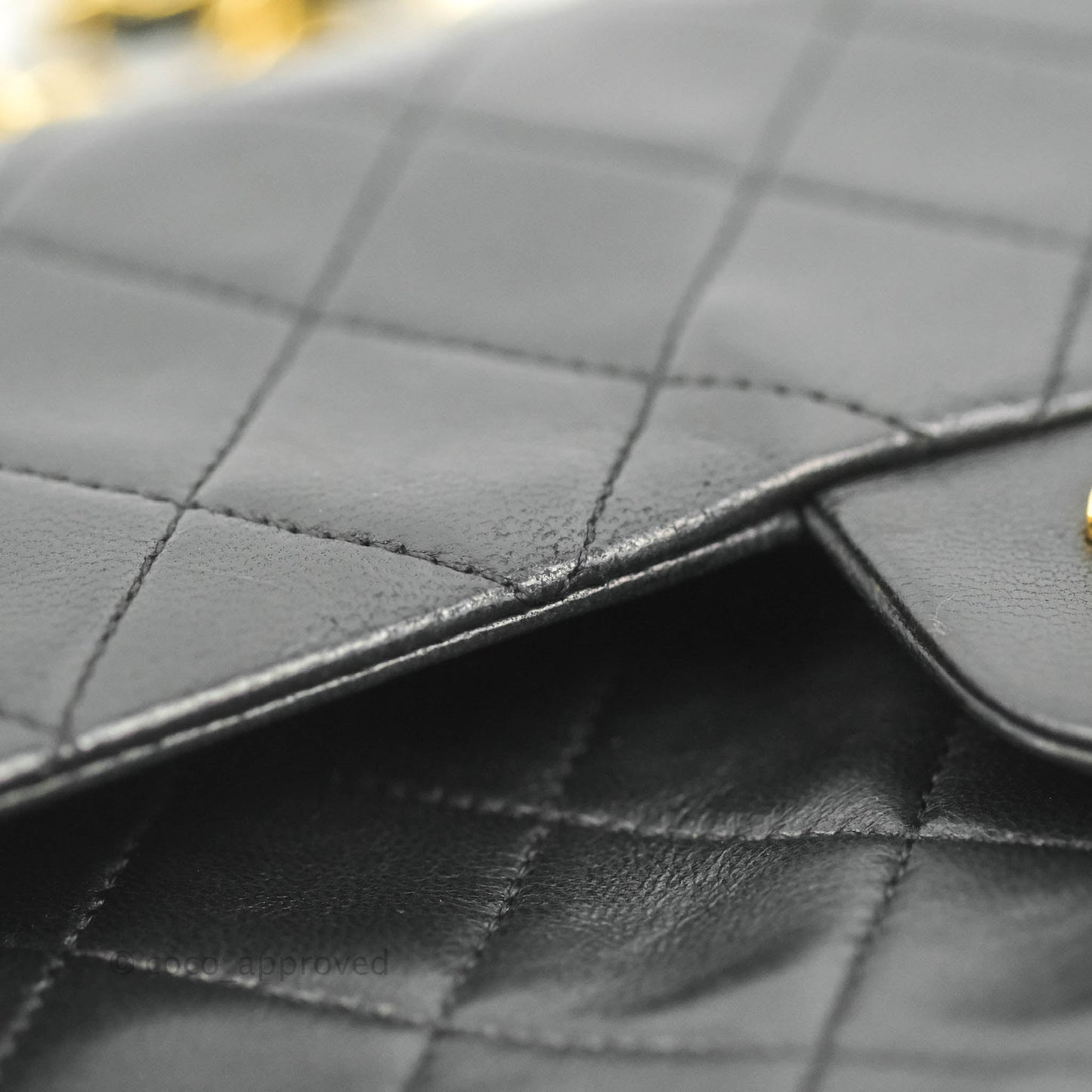 Chanel Classic Vintage Small Flap Black Lambskin 24K Gold Hardware