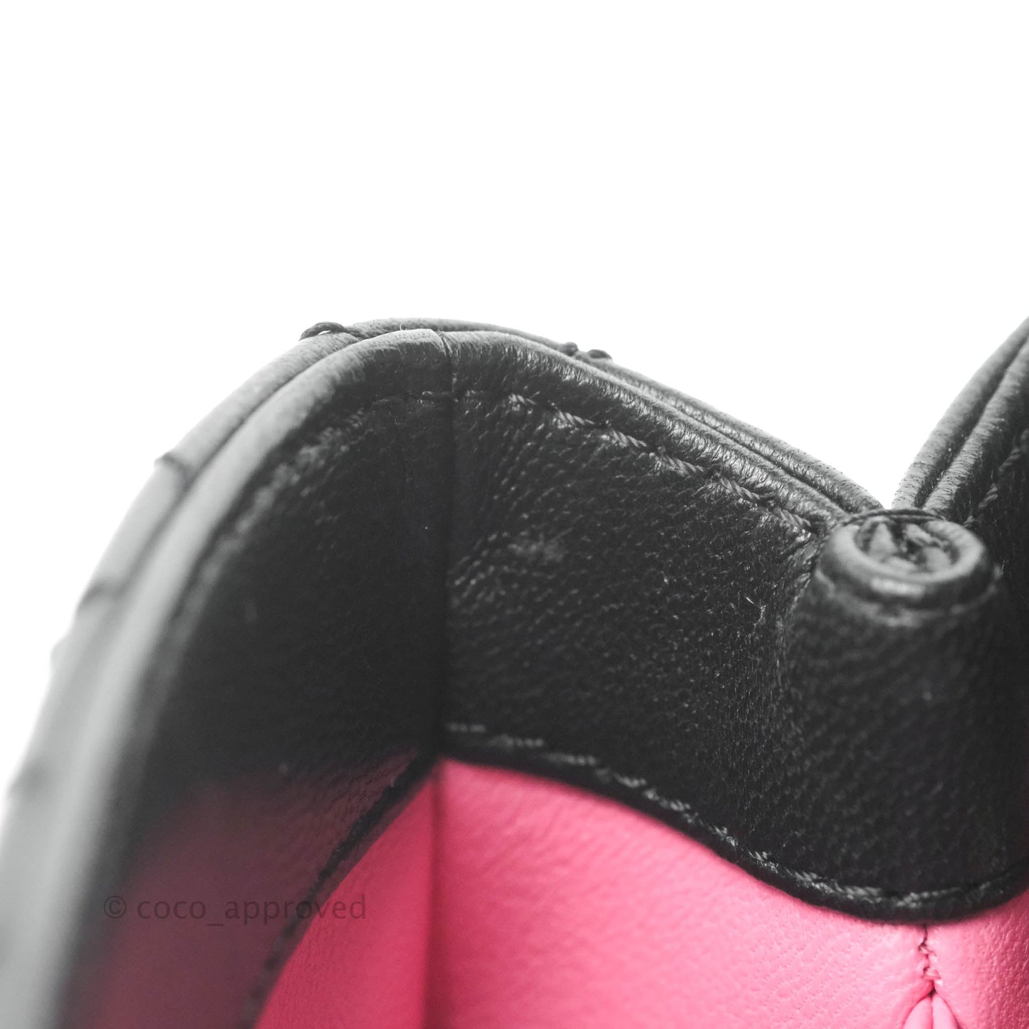 Chanel Quilted Mini Rainbow Coco Handle Bag Lambskin Black Gold Hardware