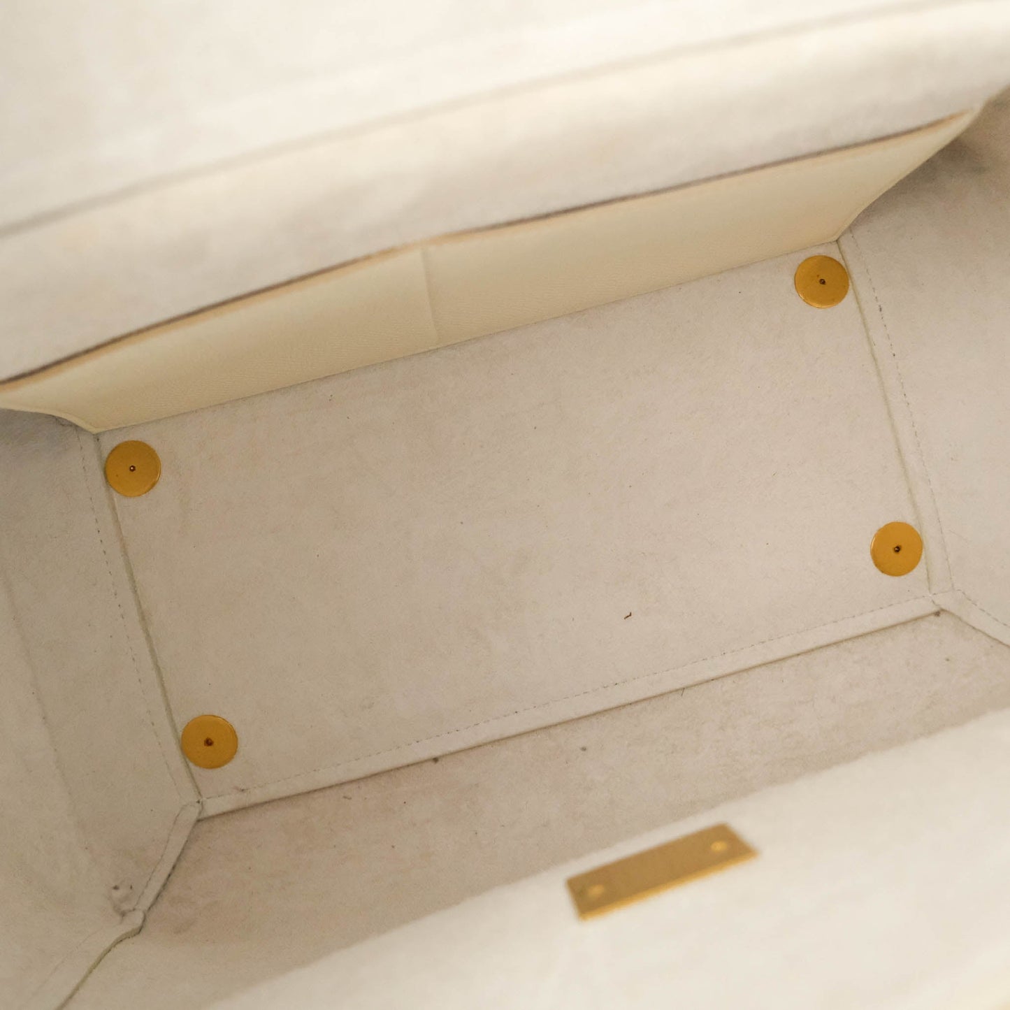 Celine Mini Belt Bag White Grained Calfskin Gold Hardware