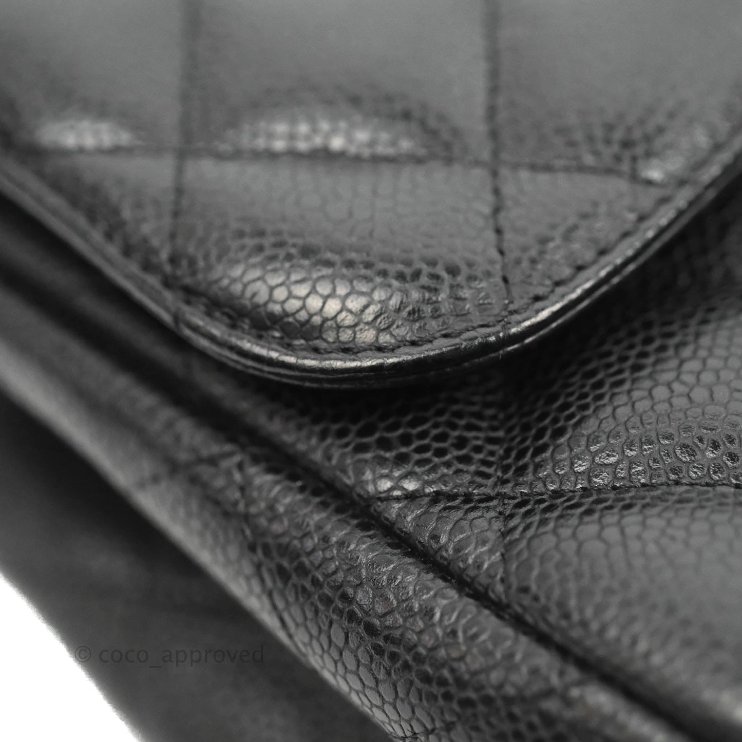 Chanel Classic Jumbo Double Flap Black Caviar Silver Hardware⁣⁣