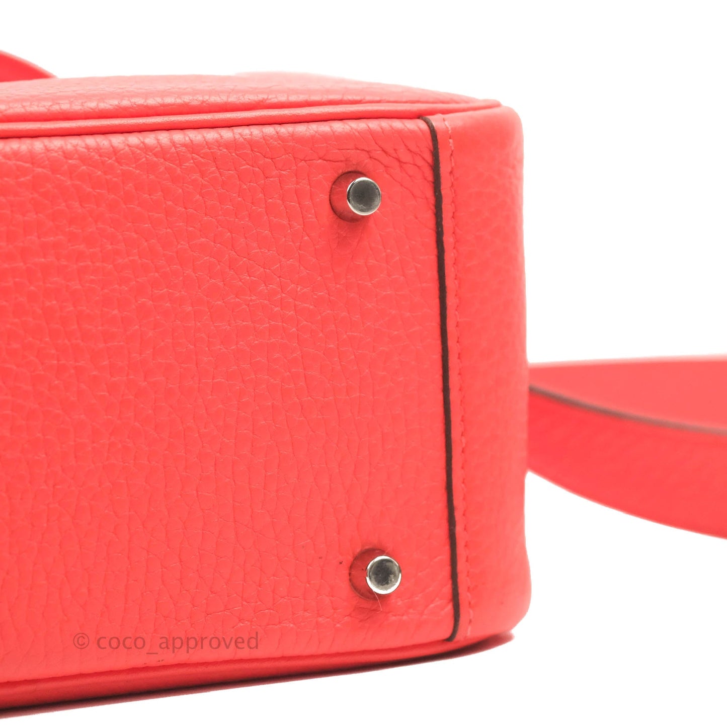 Hermès Mini Lindy 20 Taurillon Clemence Rose Texas Palladium Hardware