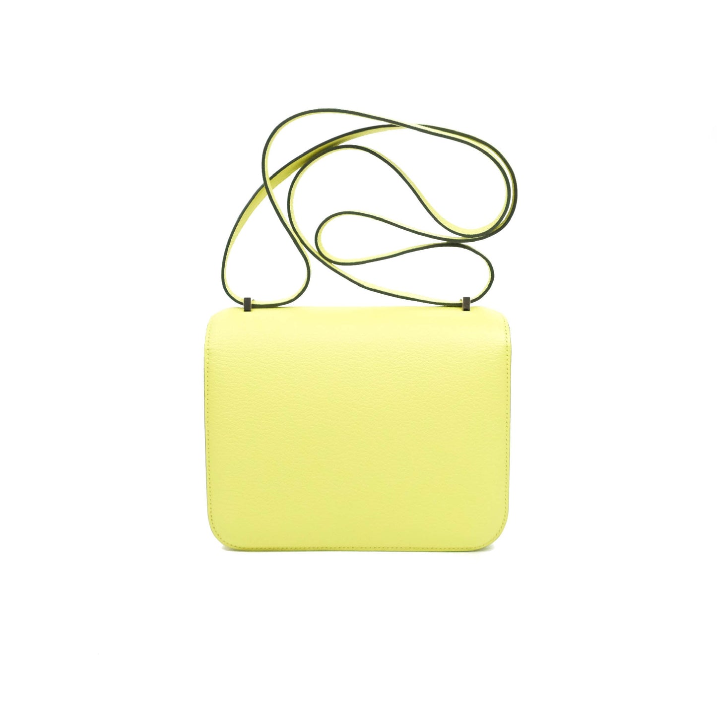 Hermès Constance Mini 18cm R9 Jaune Bourgeon Chevre Mysore Palladium Hardware