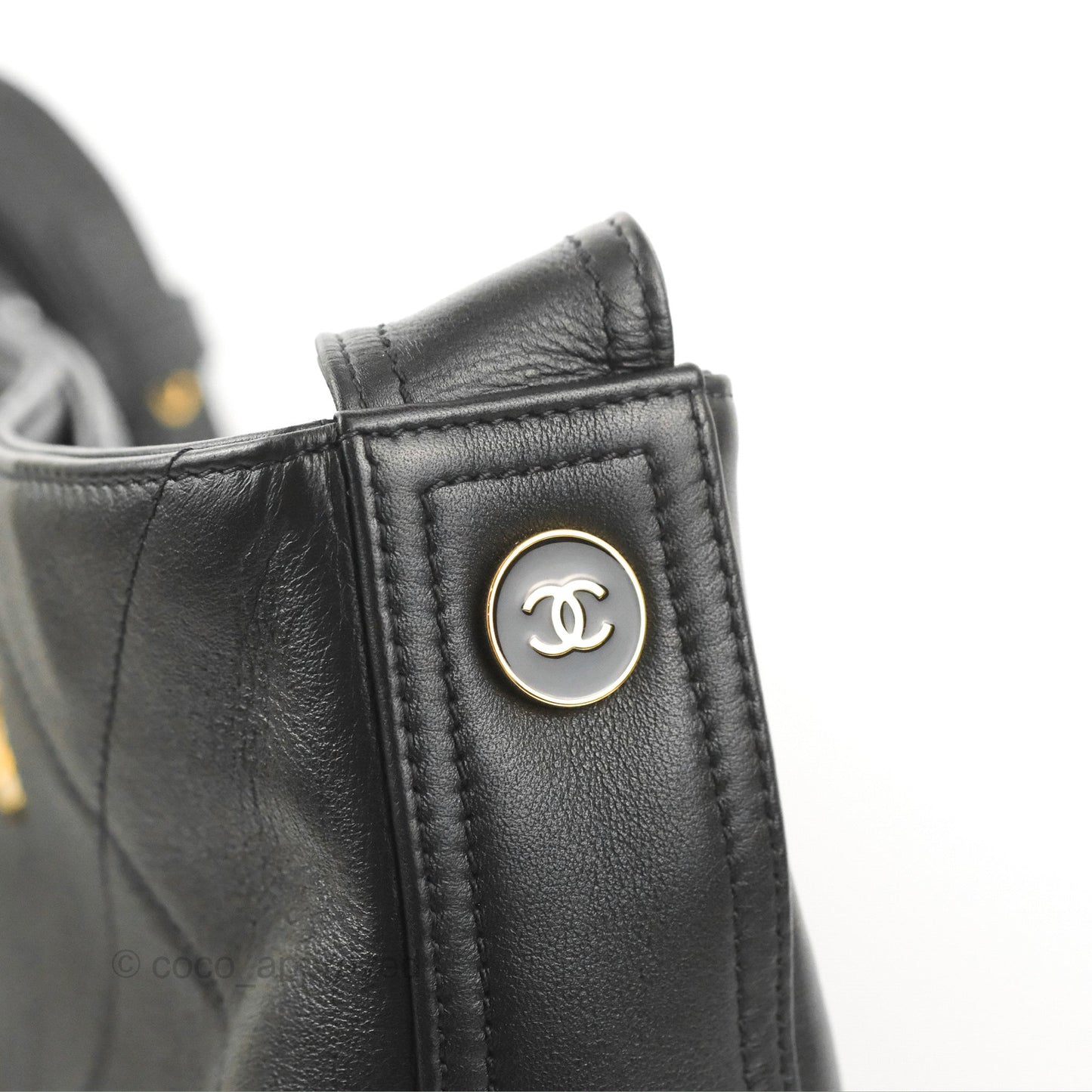 Chanel Large Stitched Easy Mood Hobo Black Calfskin