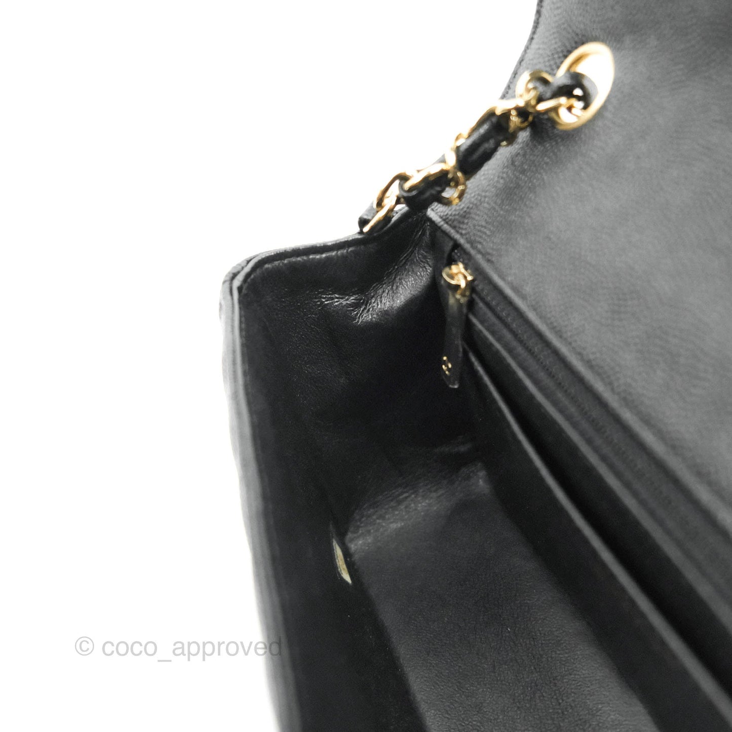 Chanel Chevron Mini Rectangular Flap Black Caviar Gold Hardware