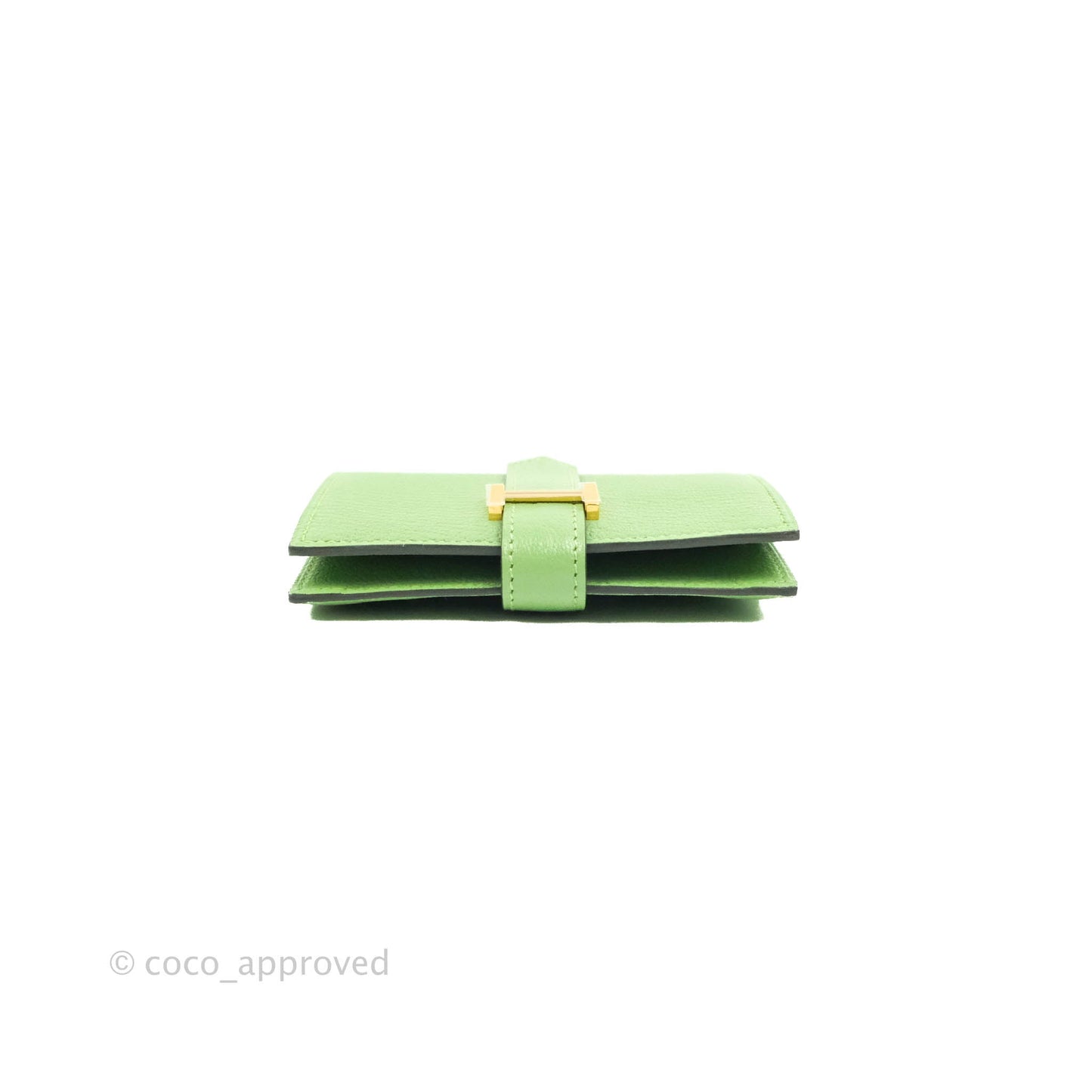 Hermes Bearn Mini Wallet Epsom Vert Crique