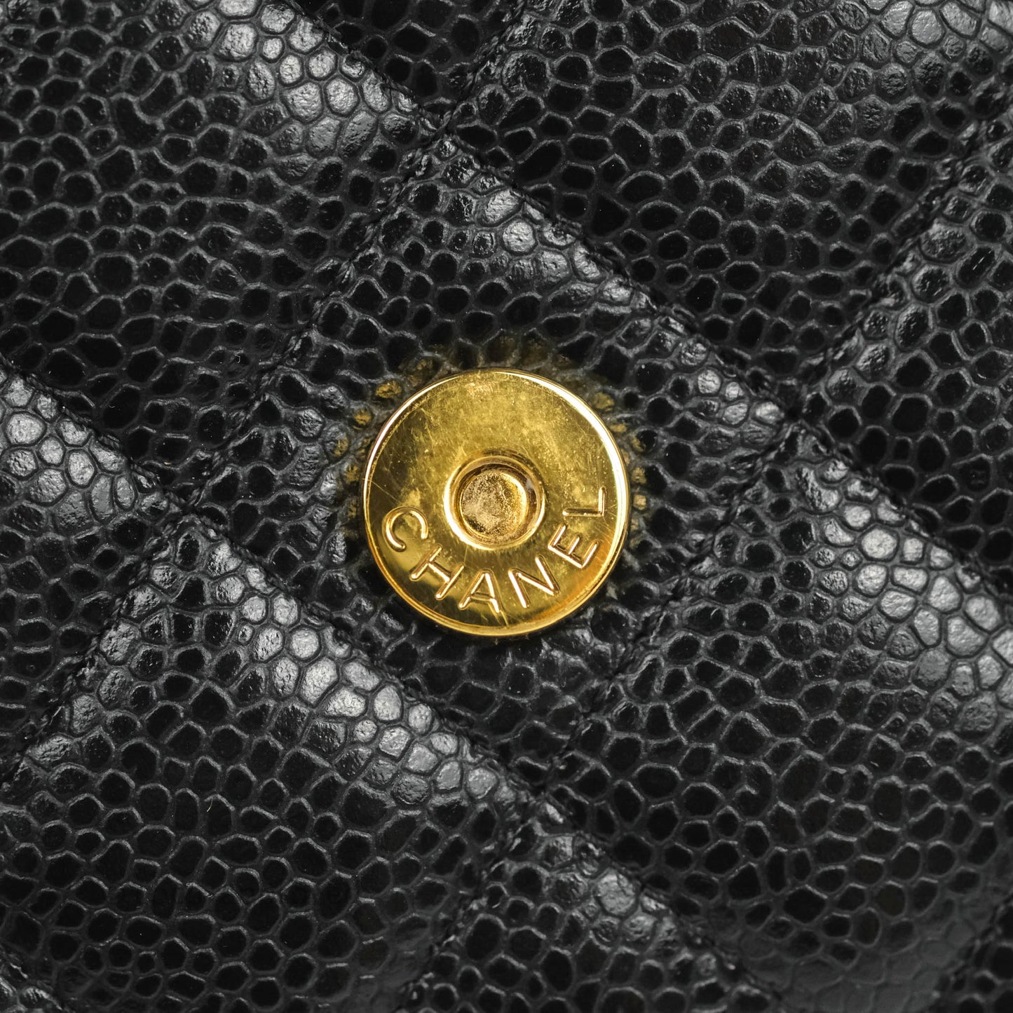Chanel Quilted Classic WOC Black Caviar Gold Hardware