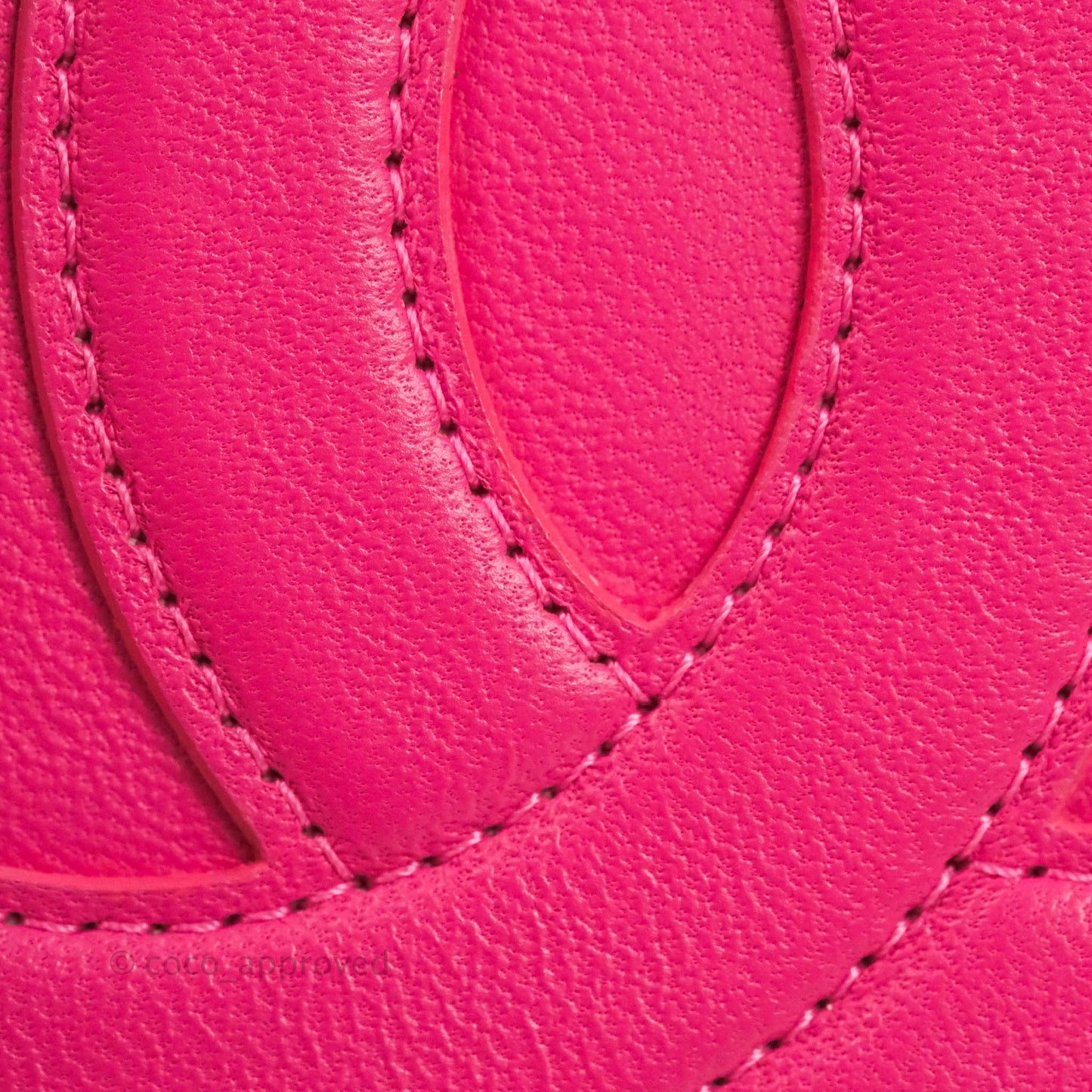 Chanel CC Mania Vanity Case Pink Lambskin Gold Hardware