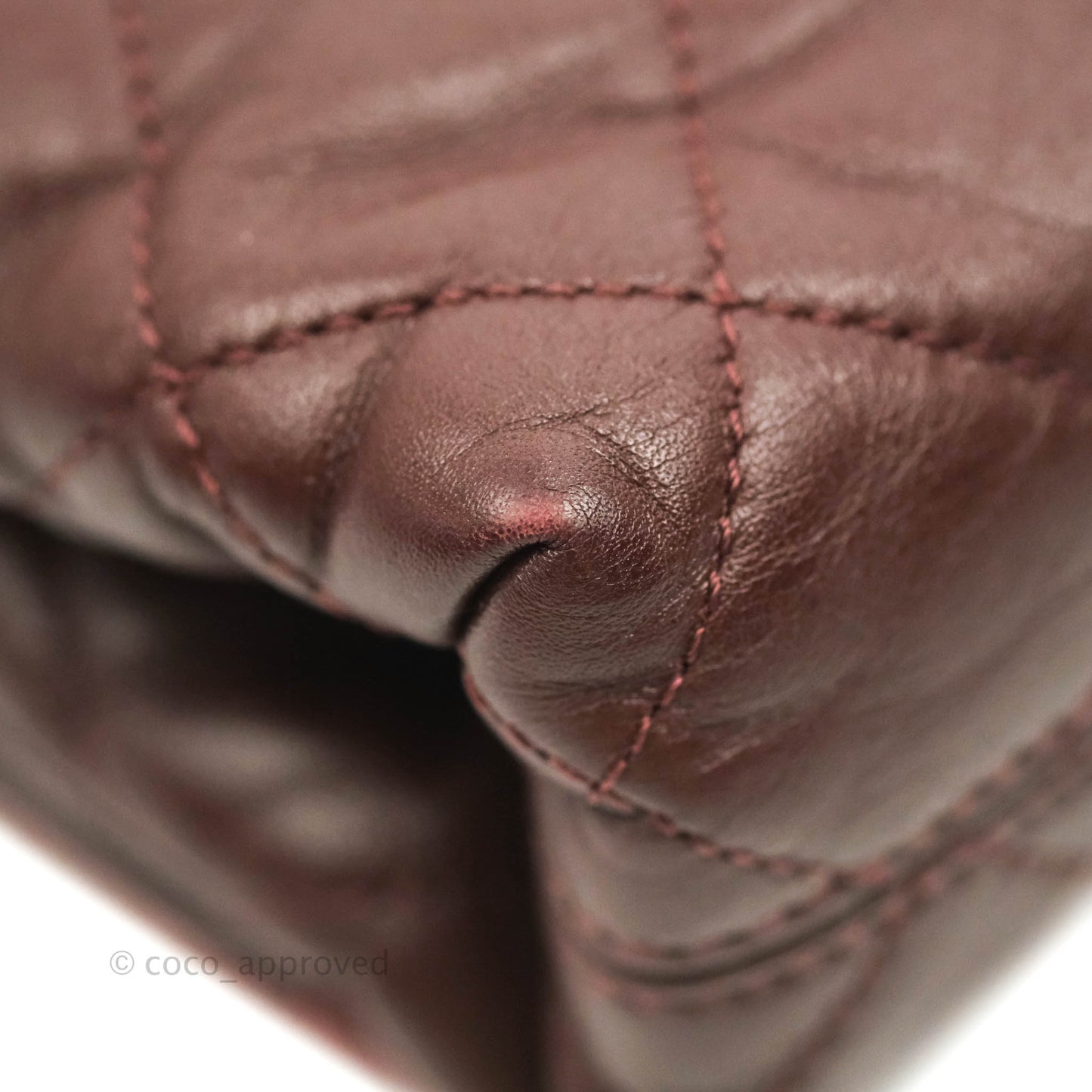 Chanel Quilted Jumbo Soft Elegance Flap Bordeaux Calfskin Aged Gold Hardware