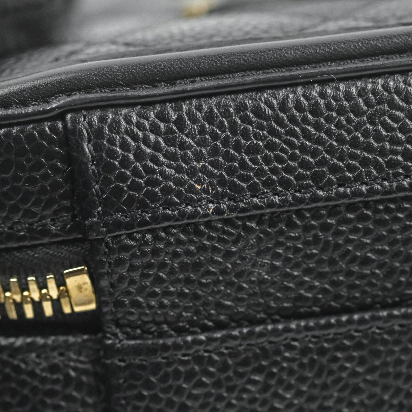 Chanel Quilted Small CC Filigree Vanity Case Black Caviar
