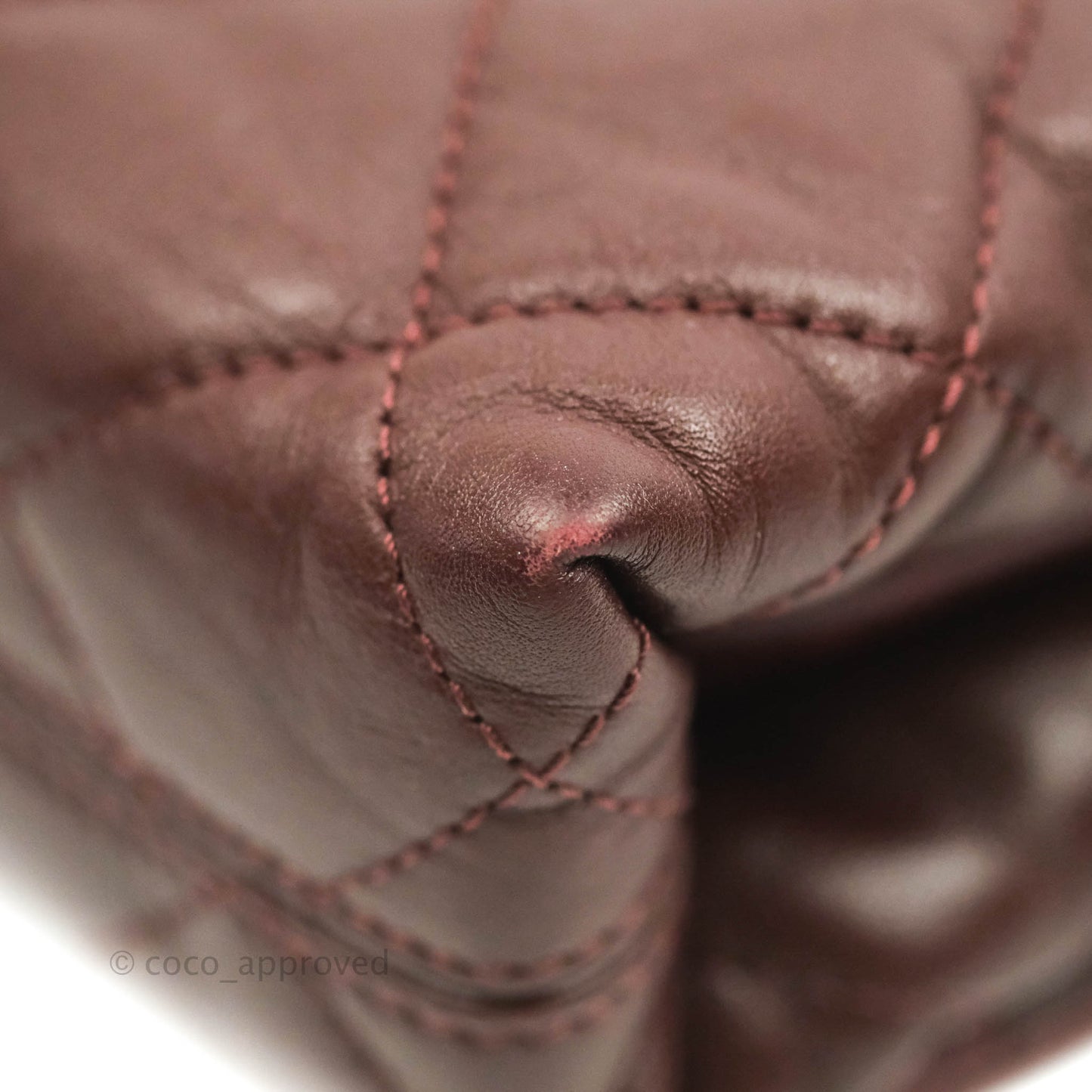 Chanel Quilted Jumbo Soft Elegance Flap Bordeaux Calfskin Aged Gold Hardware