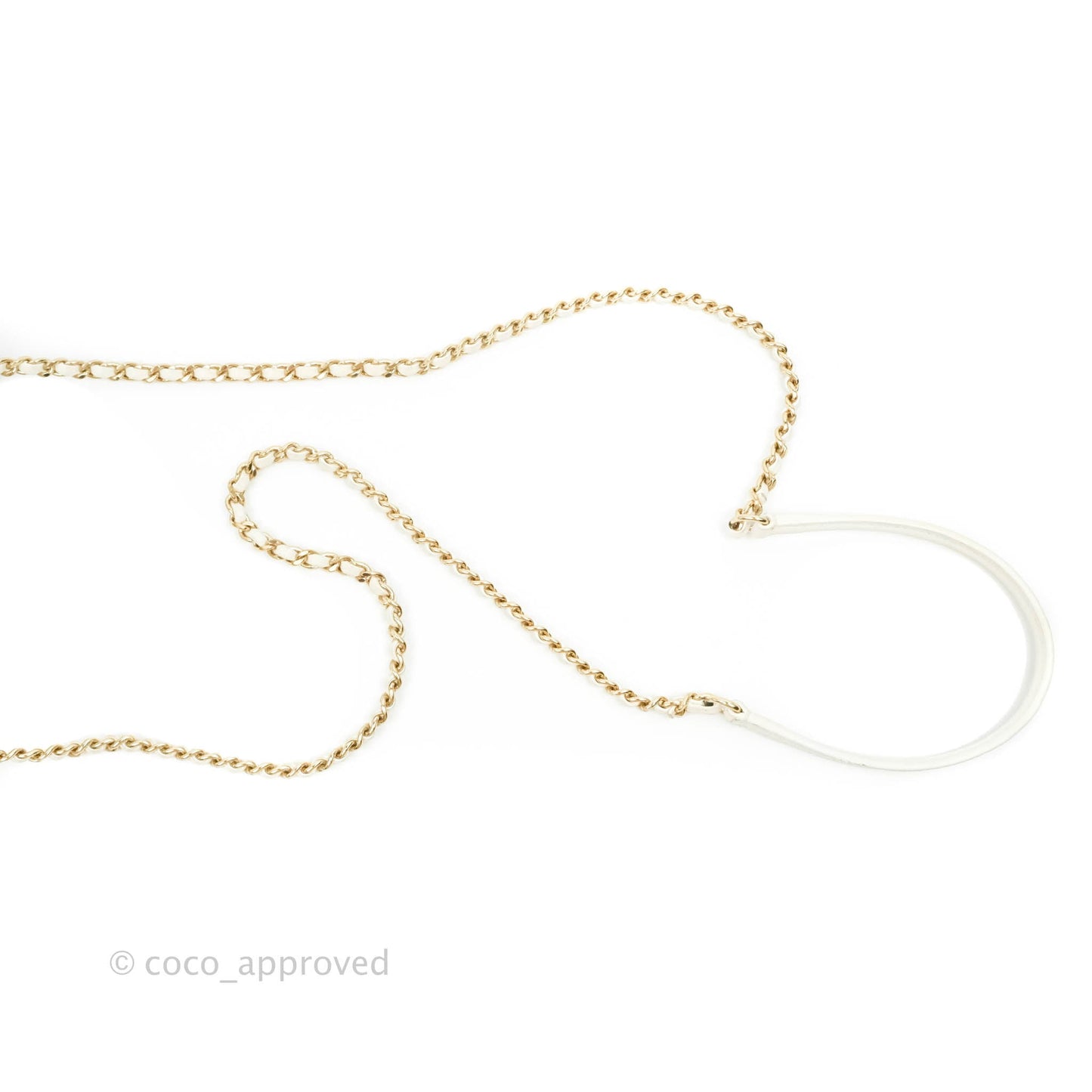 Chanel Flap Bag White Calfskin Gold Hardware 19S