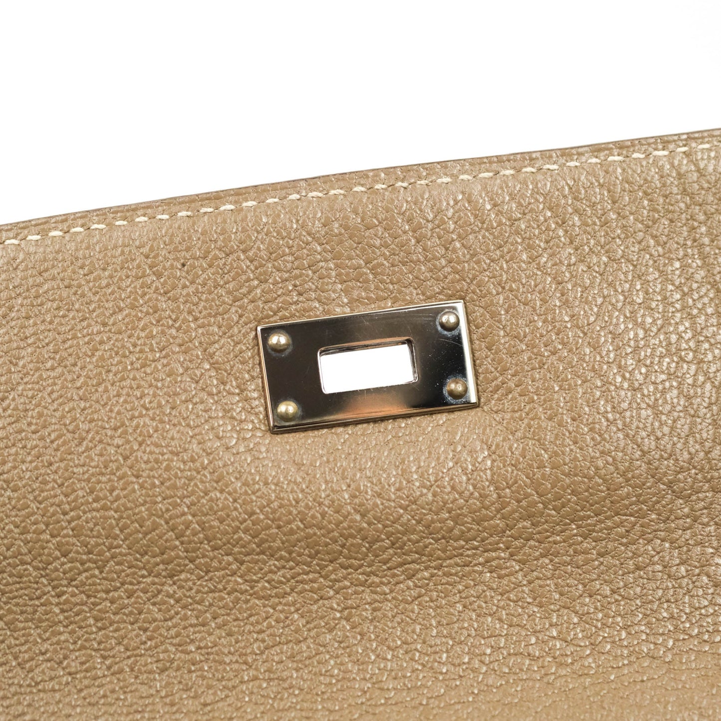 Hermès Kelly Wallet Etoupe Chevre Mysore Palladium Hardware