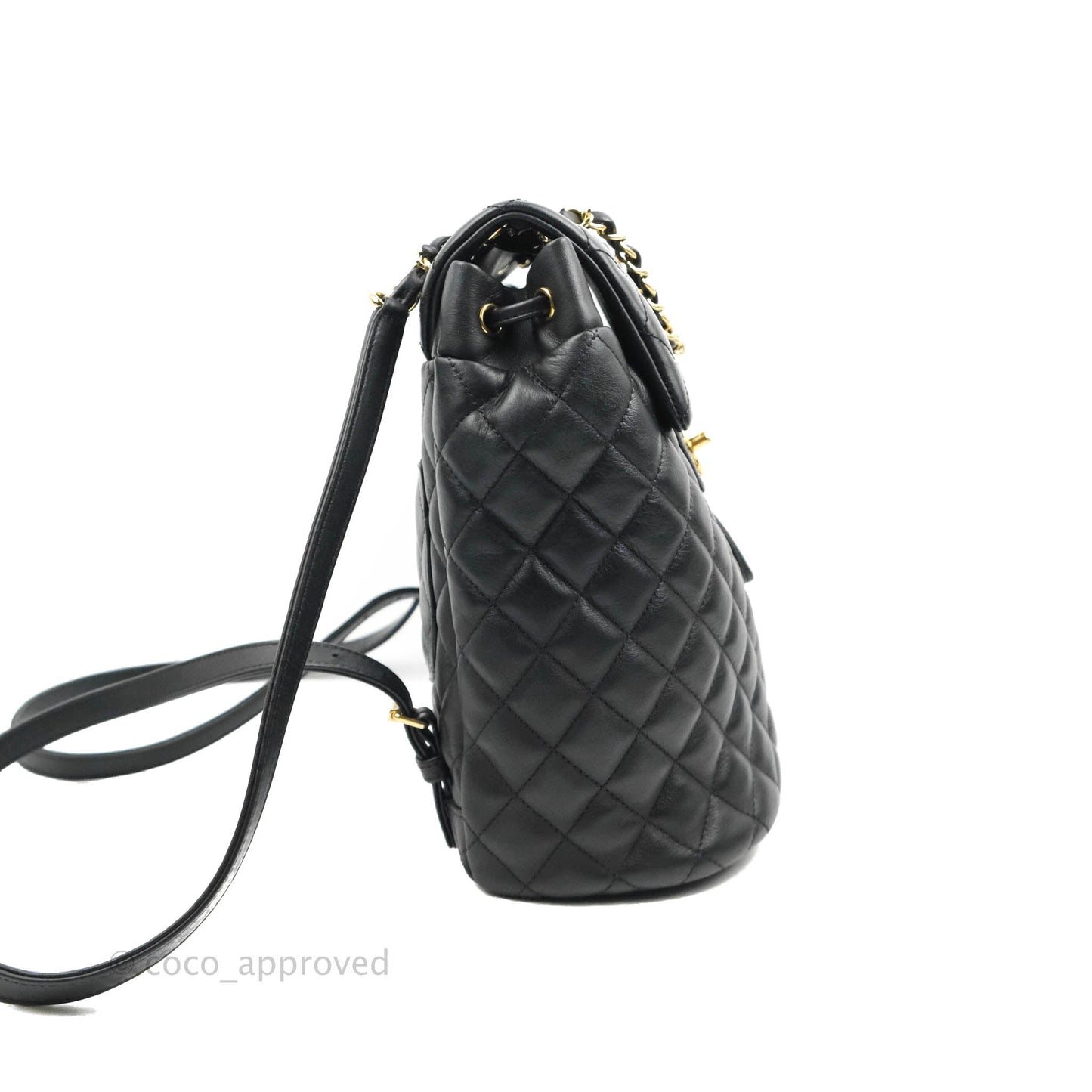 Chanel Quilted Small Urban Spirit Backpack Calfskin Black Gold Hardware