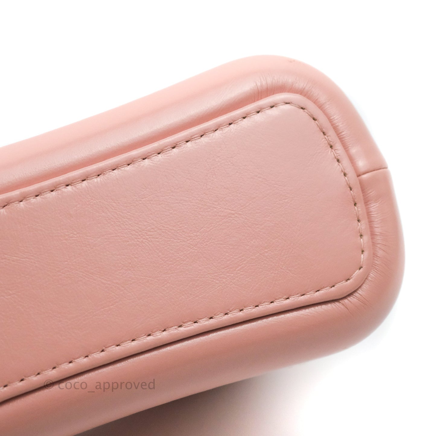 Chanel Quilted Small Gabrielle Hobo Pink Aged Calfskin