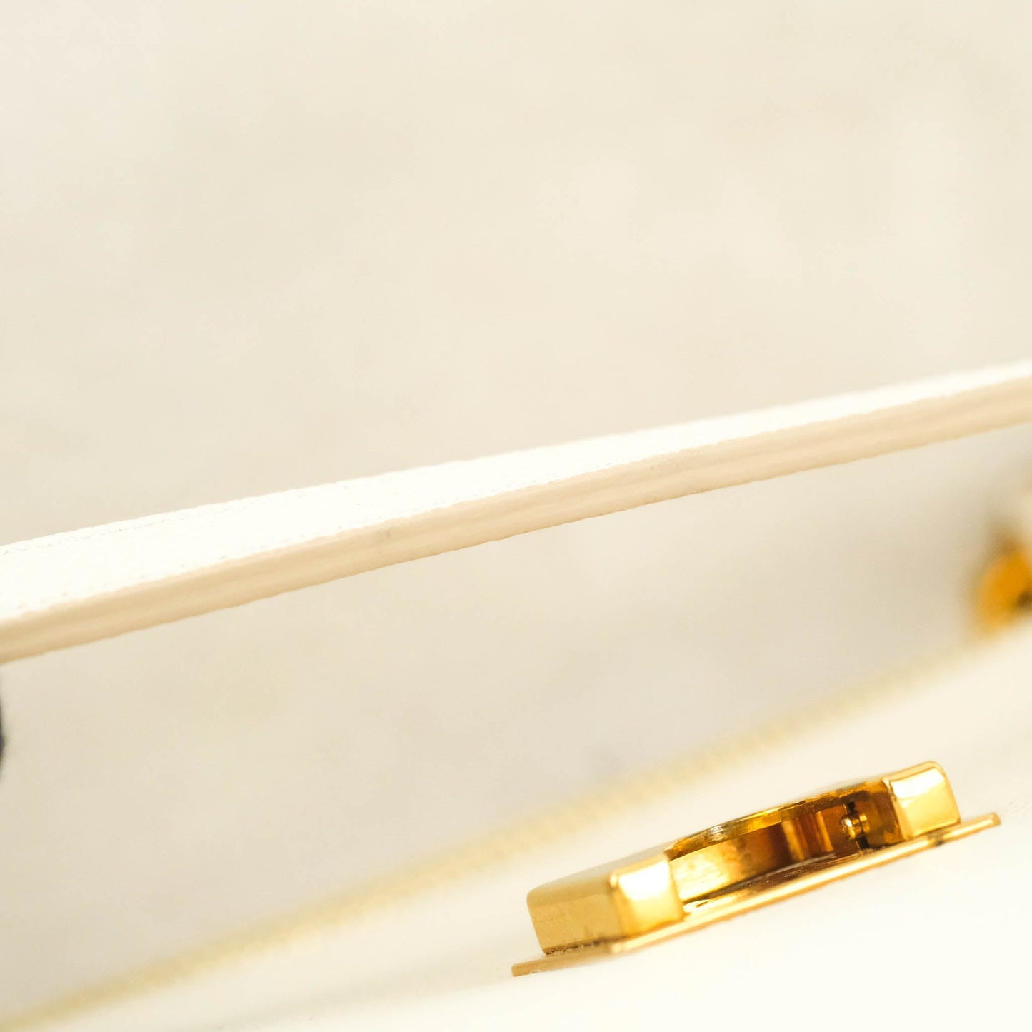 Celine Mini Belt Bag White Grained Calfskin Gold Hardware