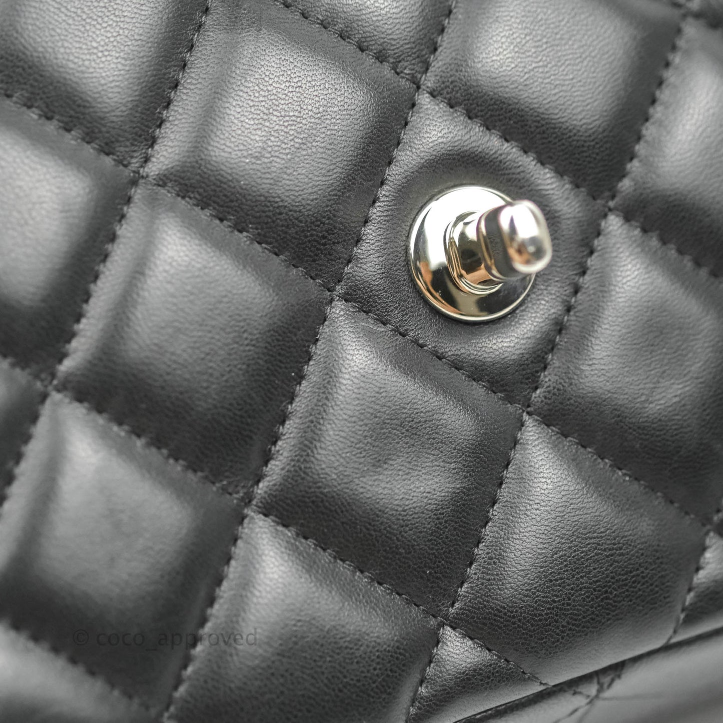 Chanel Jumbo Double Flap Black Lambskin Silver Hardware⁣⁣