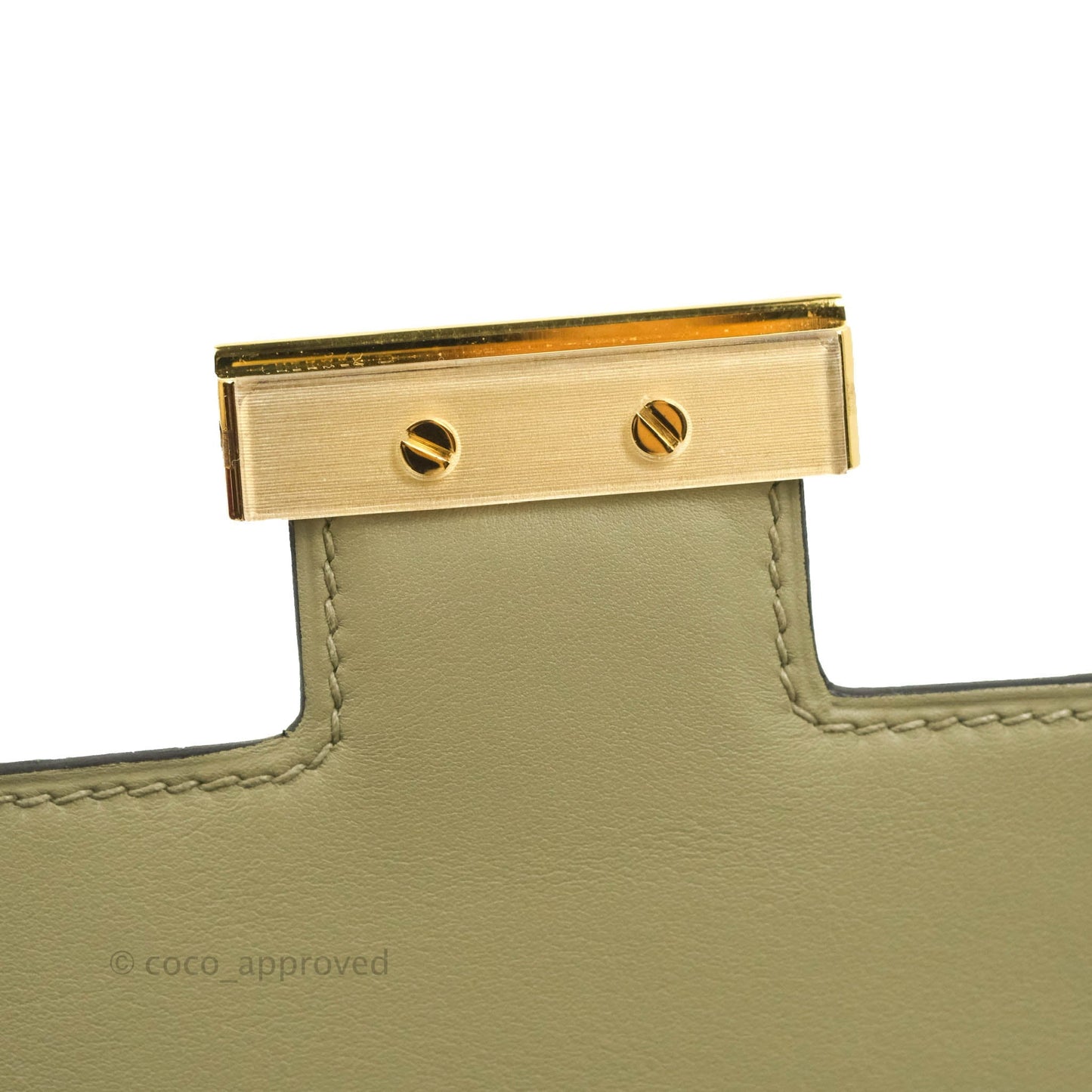 Hermès Constance III 24 Veau Swift Sauge Gold Hardware