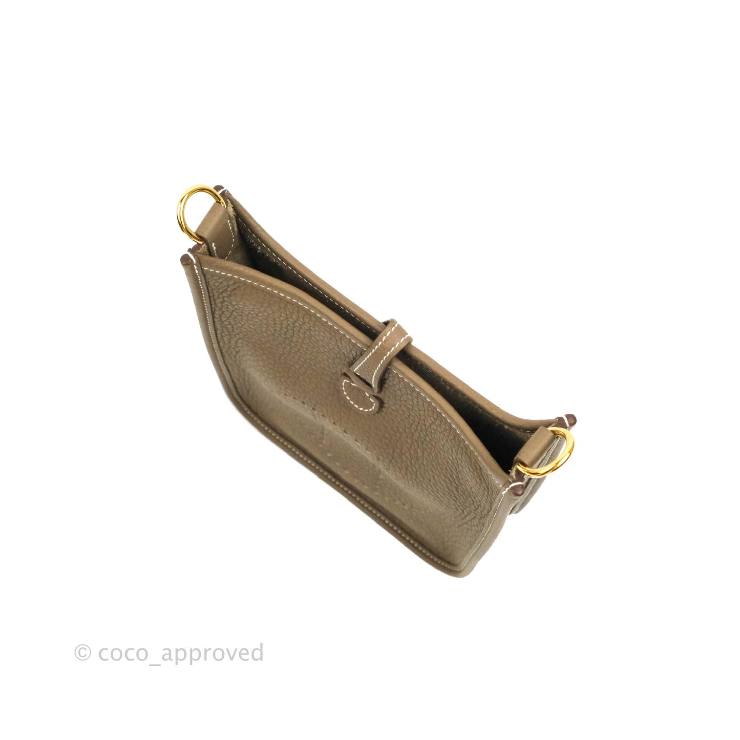 Hermès Mini Evelyne 16 Amazone Clemence Etoupe Gold Hardware