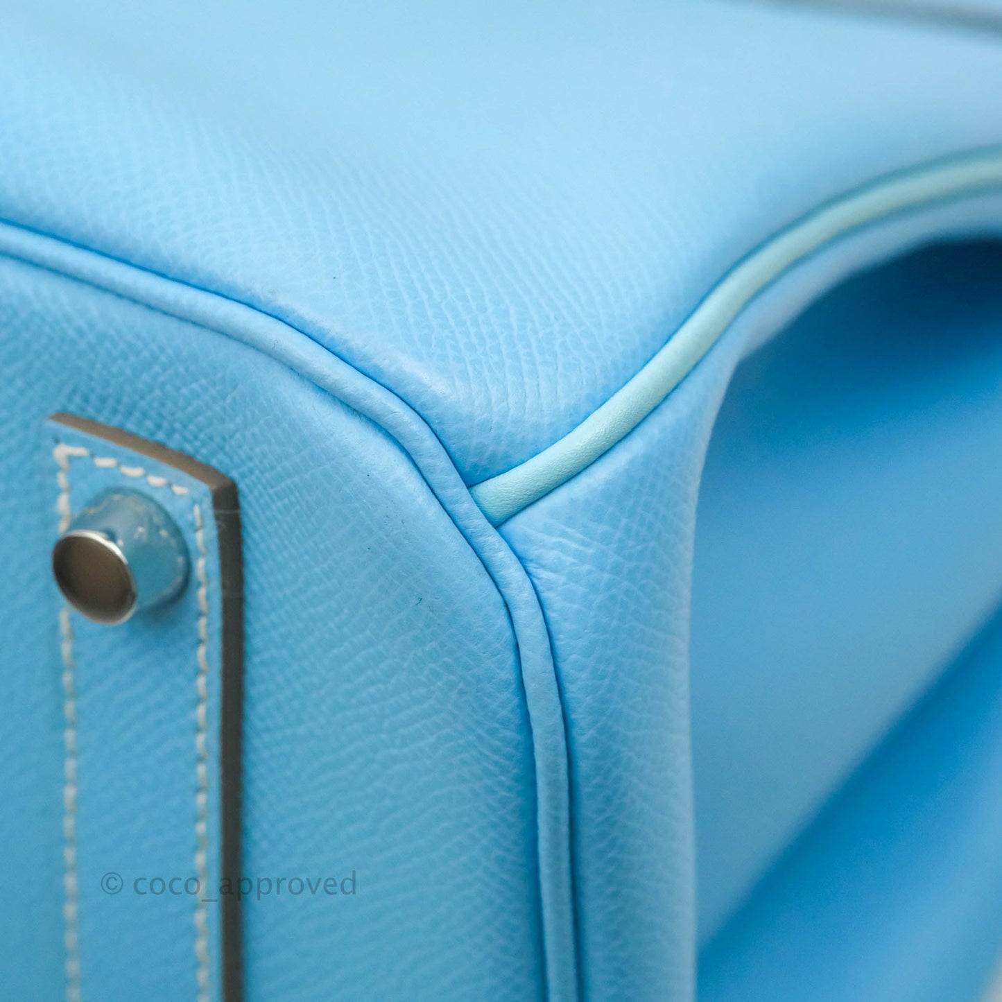 Hermès Birkin 35 Limited Edition Celeste & Mykonos Candy Epsom Palladium Hardware