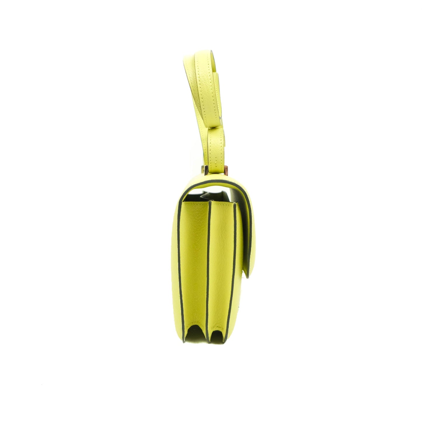 Hermès Constance Mini 18cm R9 Jaune Bourgeon Chevre Mysore Palladium Hardware