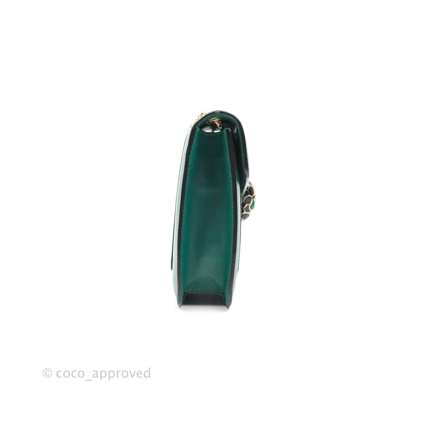 Bvlgari Serpenti Forever Small Crossbody Bag in Emerald Green Gold Hardware