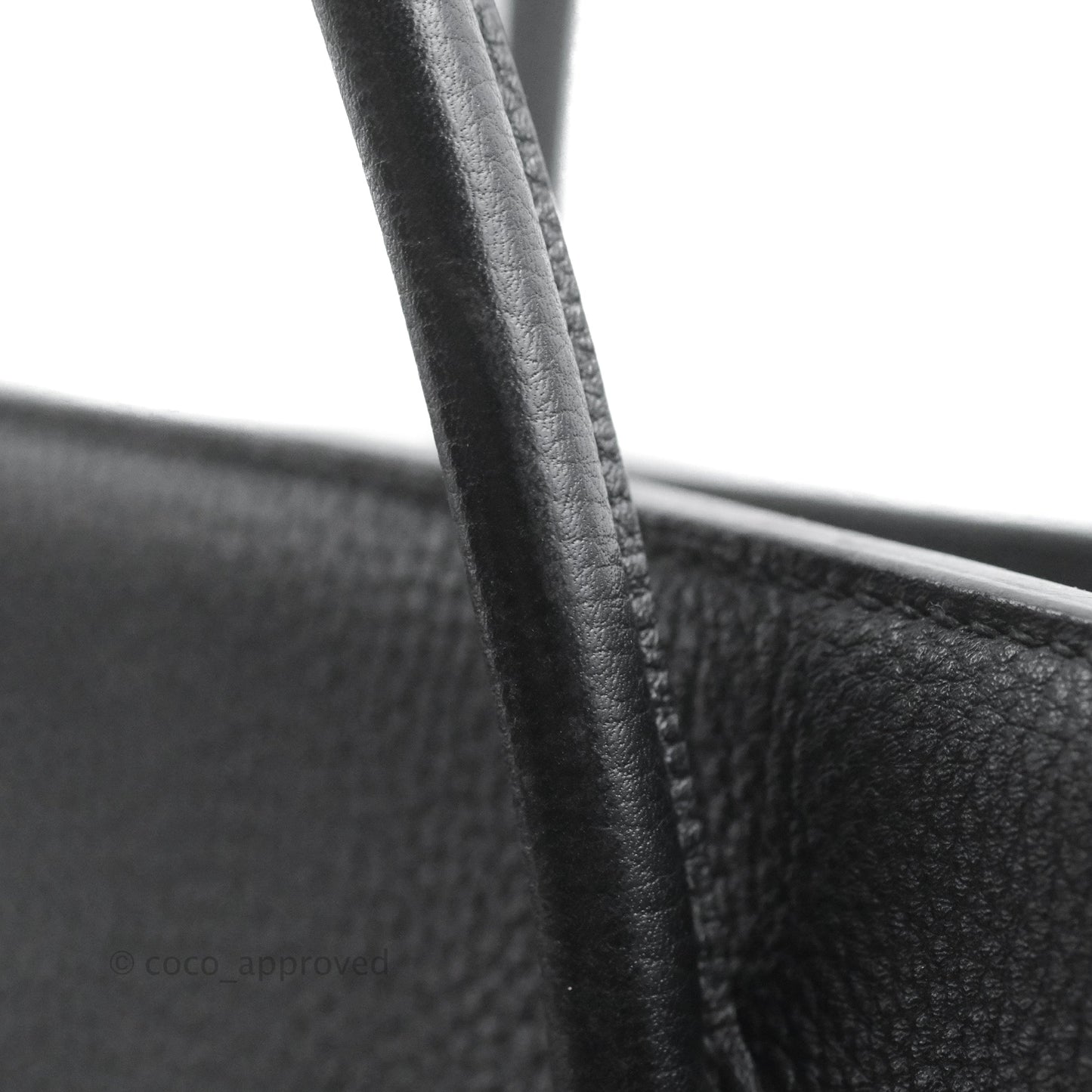 Hermès Retourne Birkin 35 Black Togo Palladium Hardware